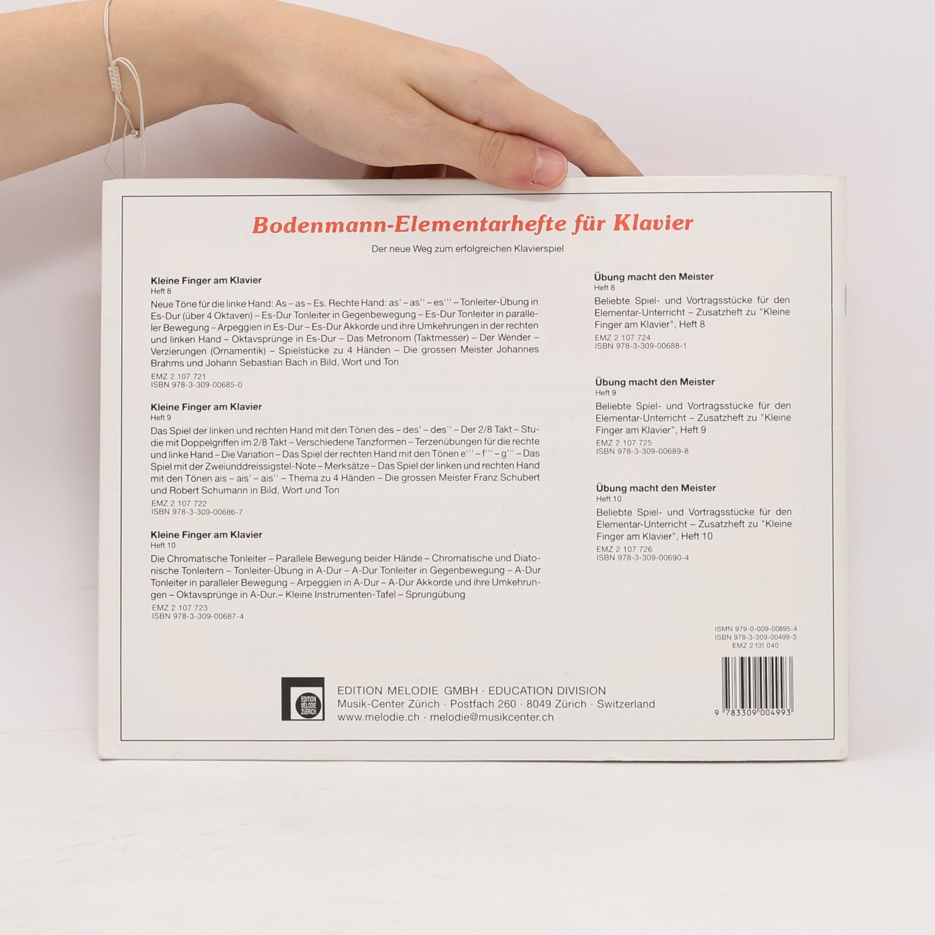 Hans Bodenmann Kleine Finger am Klavier