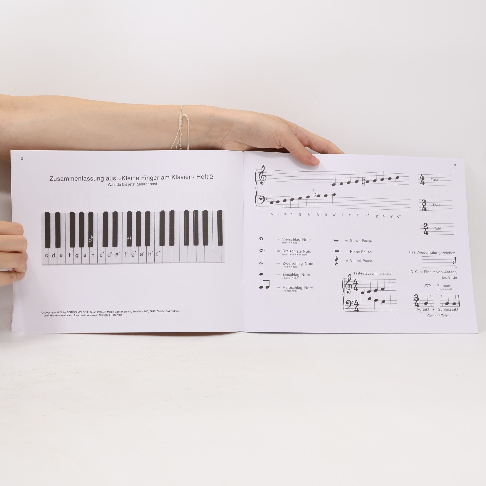 Hans Bodenmann Kleine Finger am Klavier, Heft 3