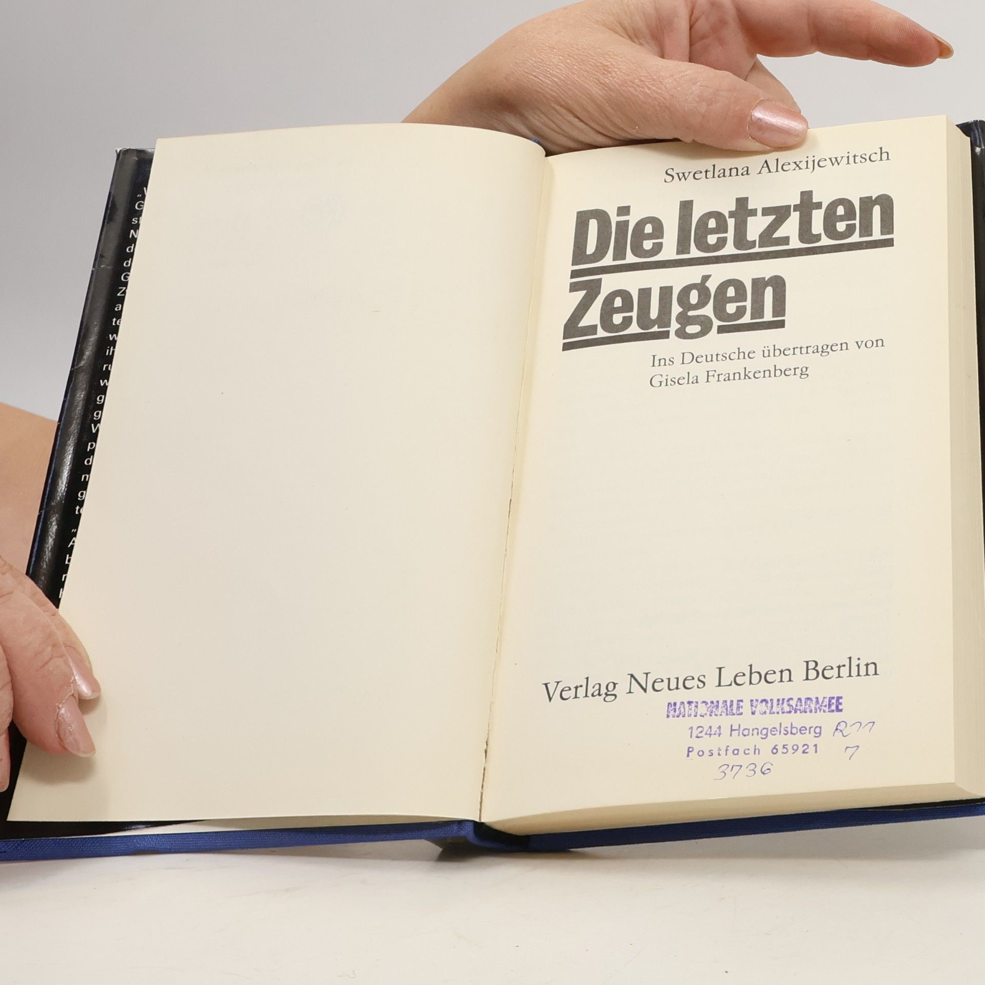 Světlana Alexandrovna Alexijevič Die letzten Zeugen