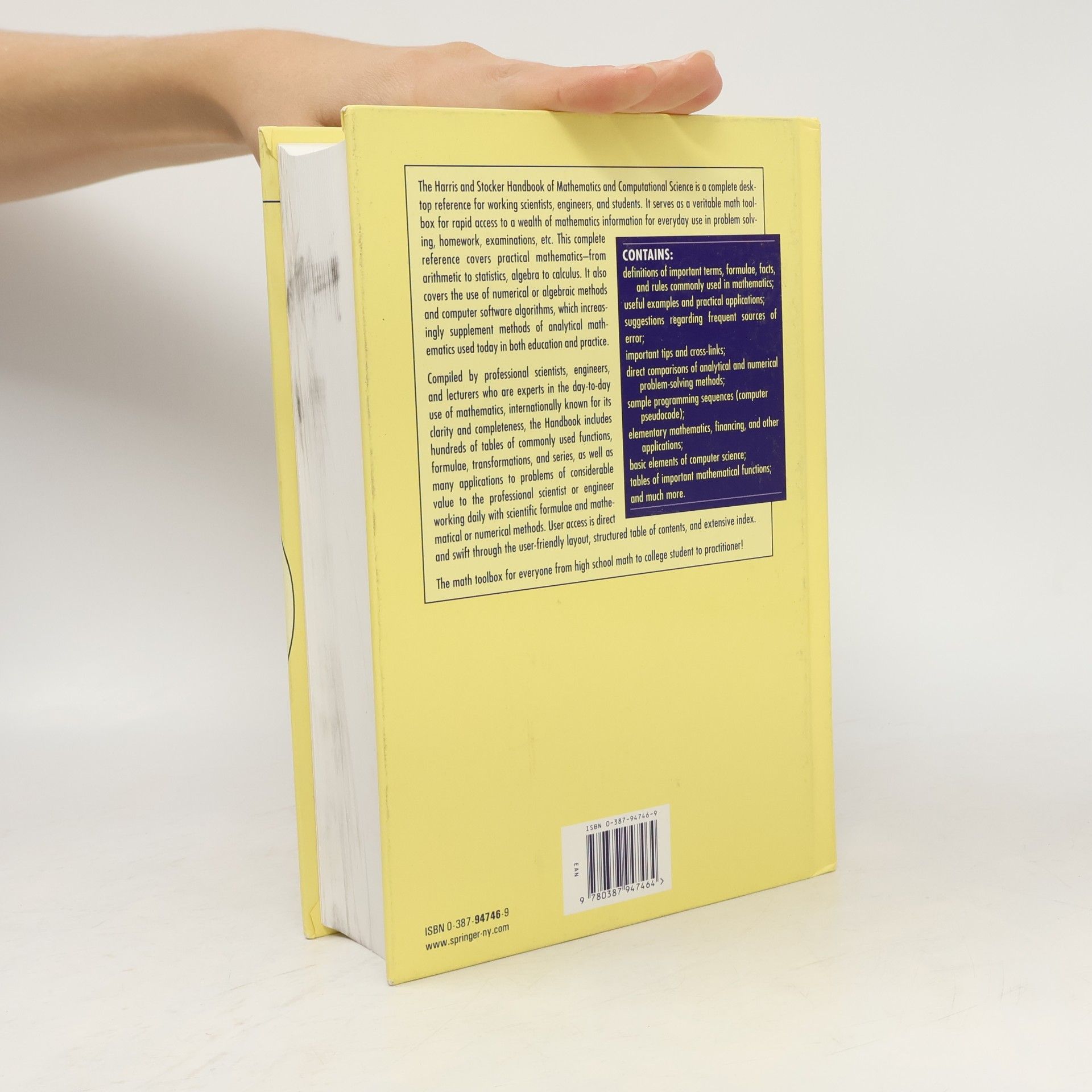 John W. Harris Handbook of Mathematics and Computational Science