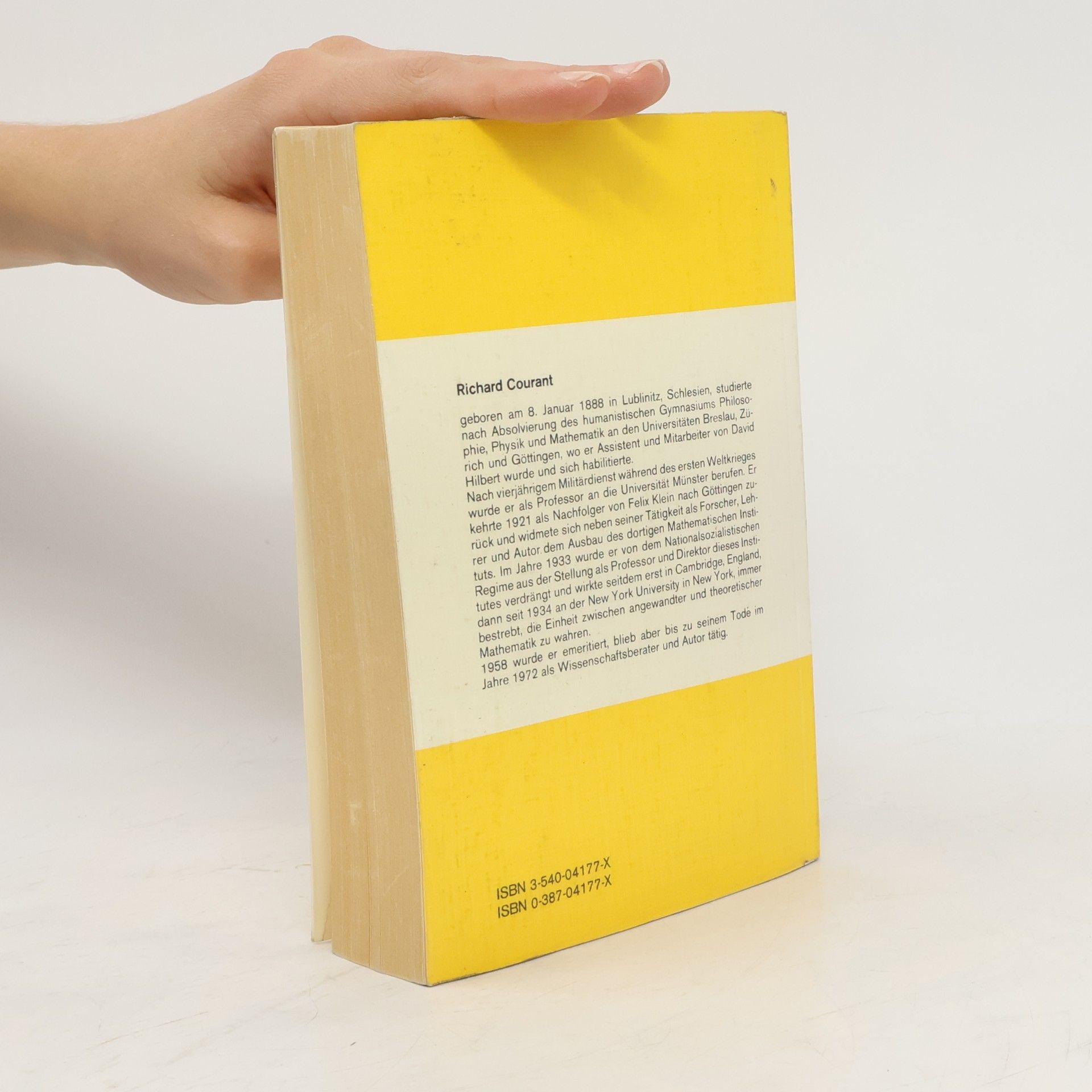 Richard Courant Heidelberger Taschenbücher - 1: Methoden der Mathematischen Physik