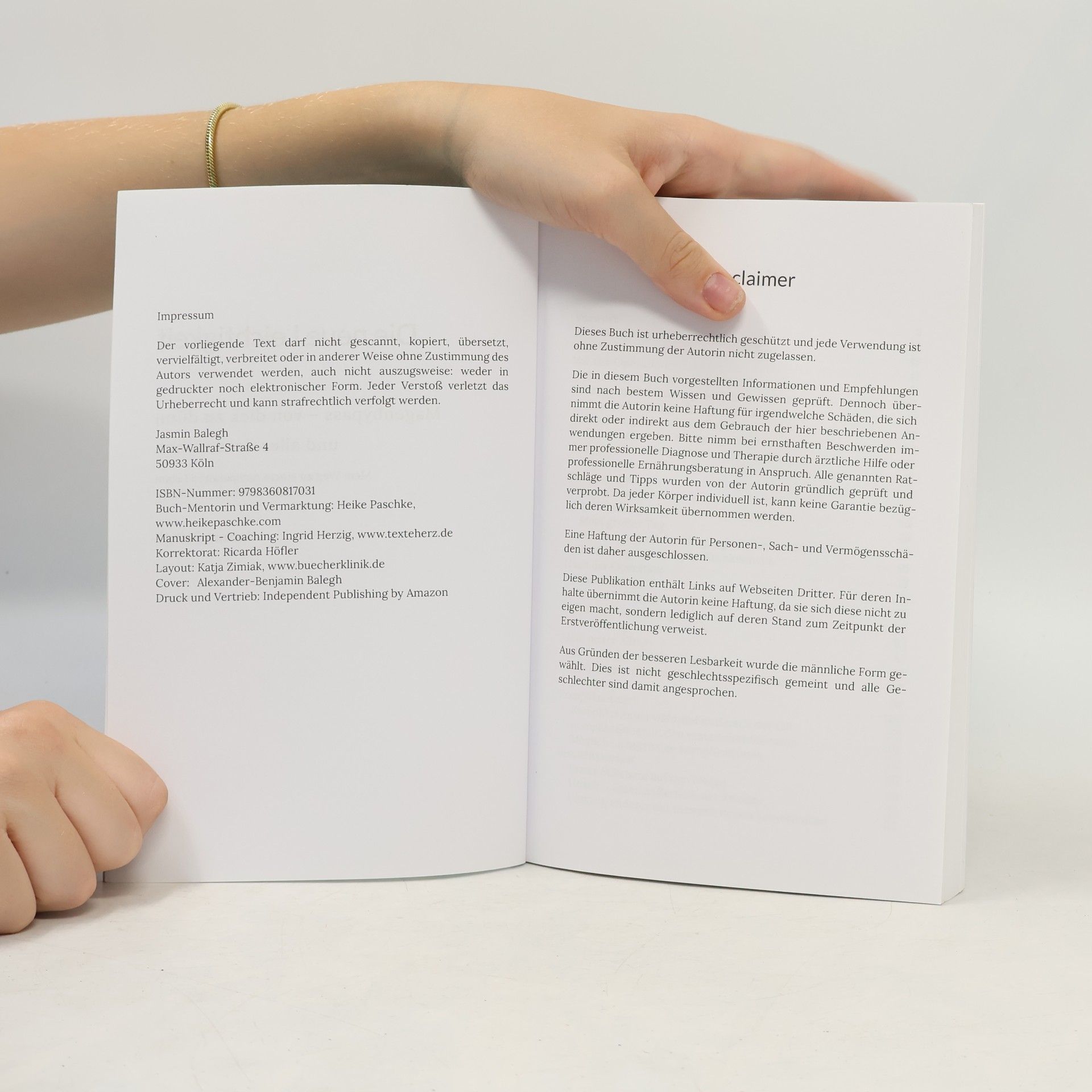Jasmin Balegh Die neue Leichtigkeit Magenbypass – von dick zu dünn und alles dazwischen: Mein Weg zu einem entspannten Leben. Mit Informationen und Tipps