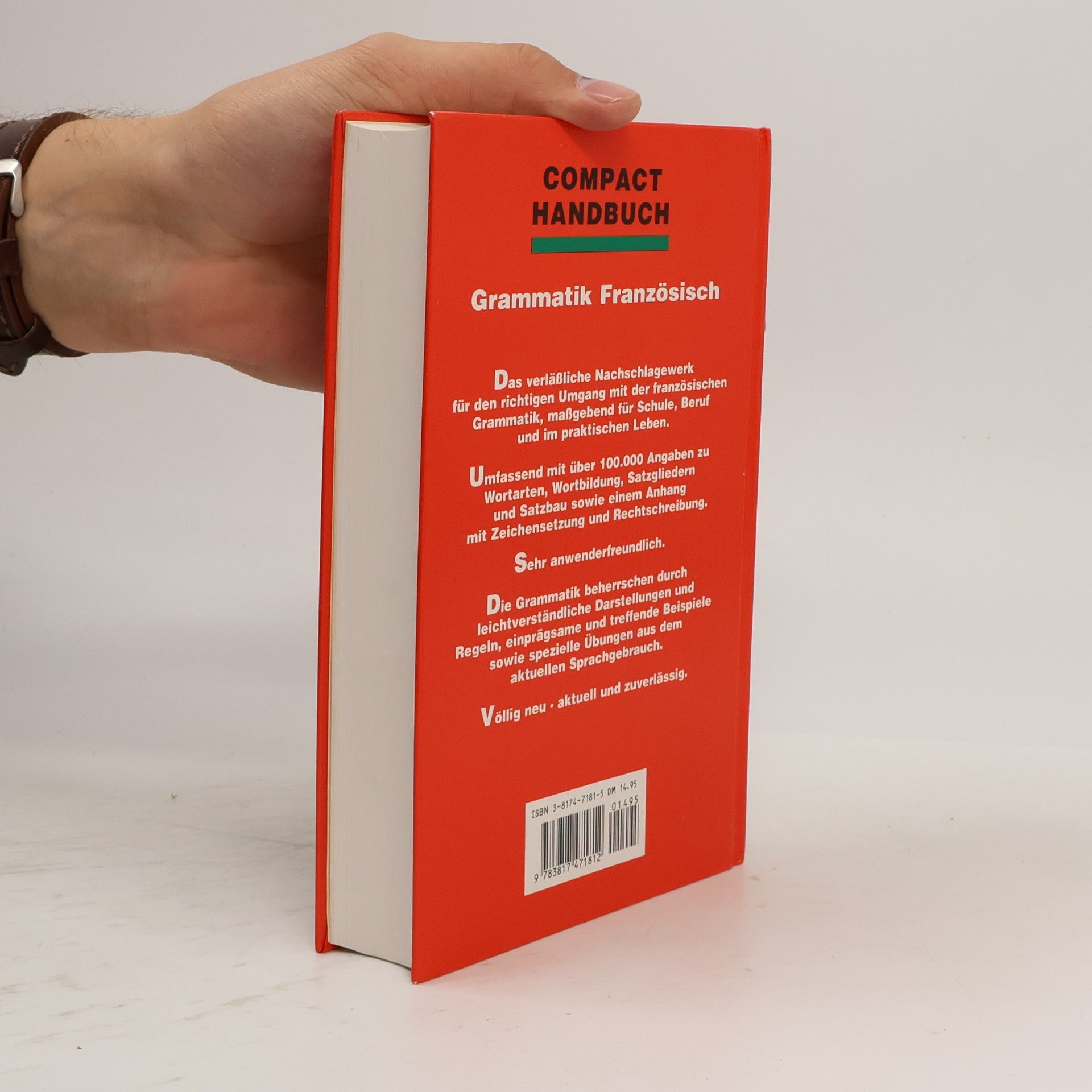 Kathrin Reinhardt Compact Hand- und Wörterbücher: Grammatik Französisch
