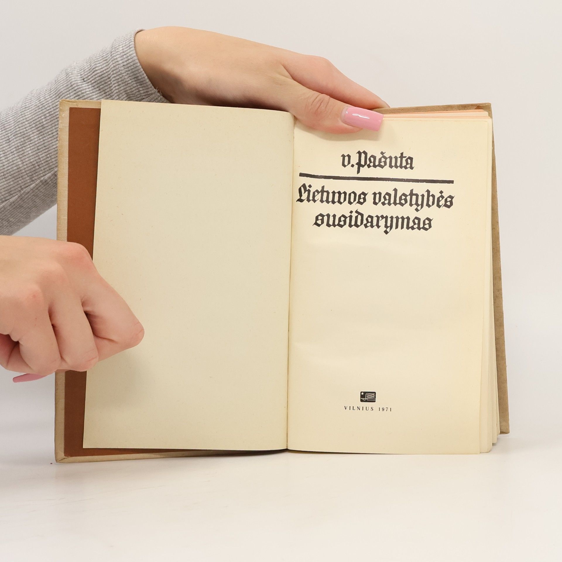 V. Pašuta Lietuvos valstybės susidarymas