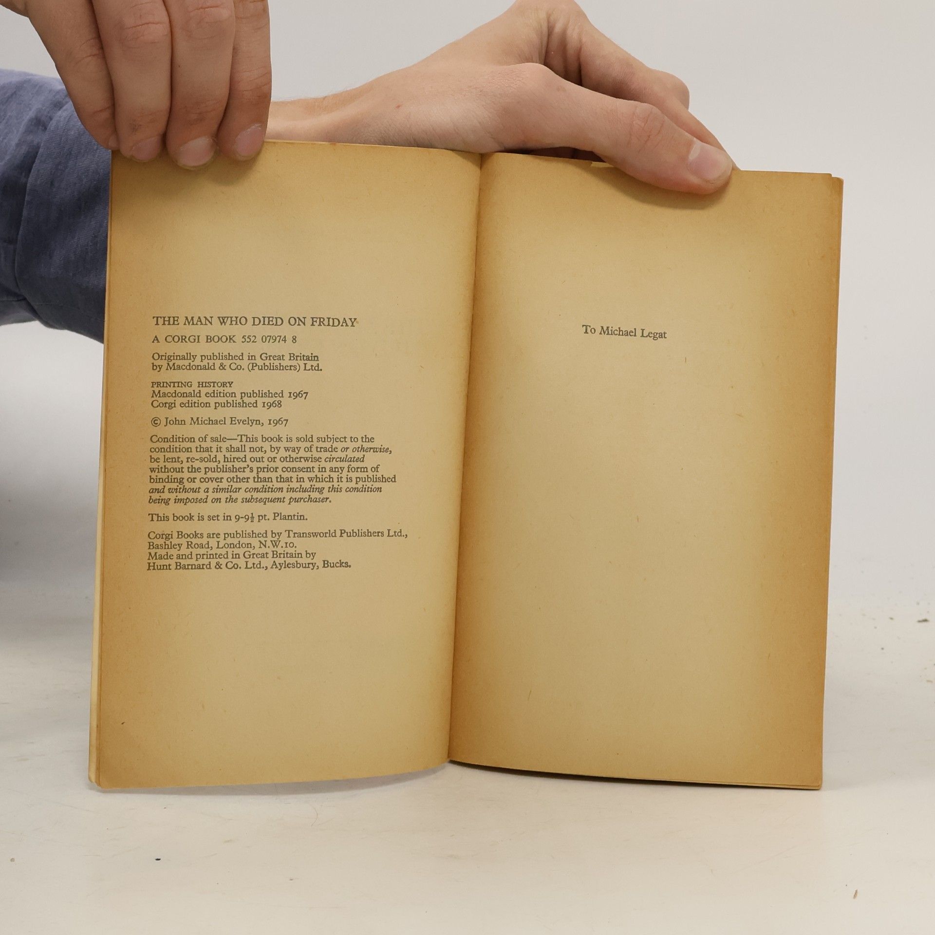 Michael Underwood The Man Who Died on Friday