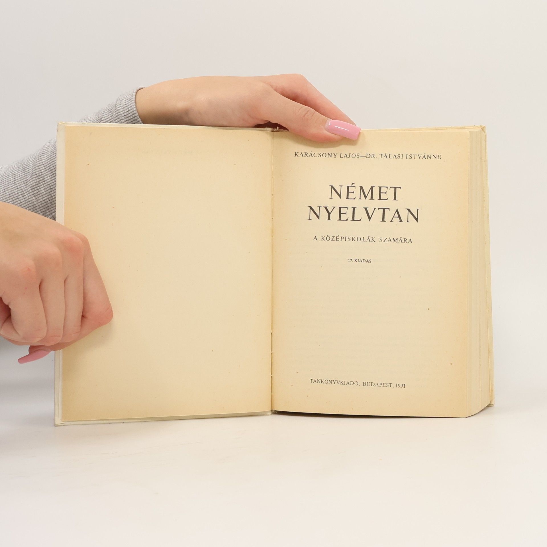 Karácsony Lajos Nemet nyelvtan