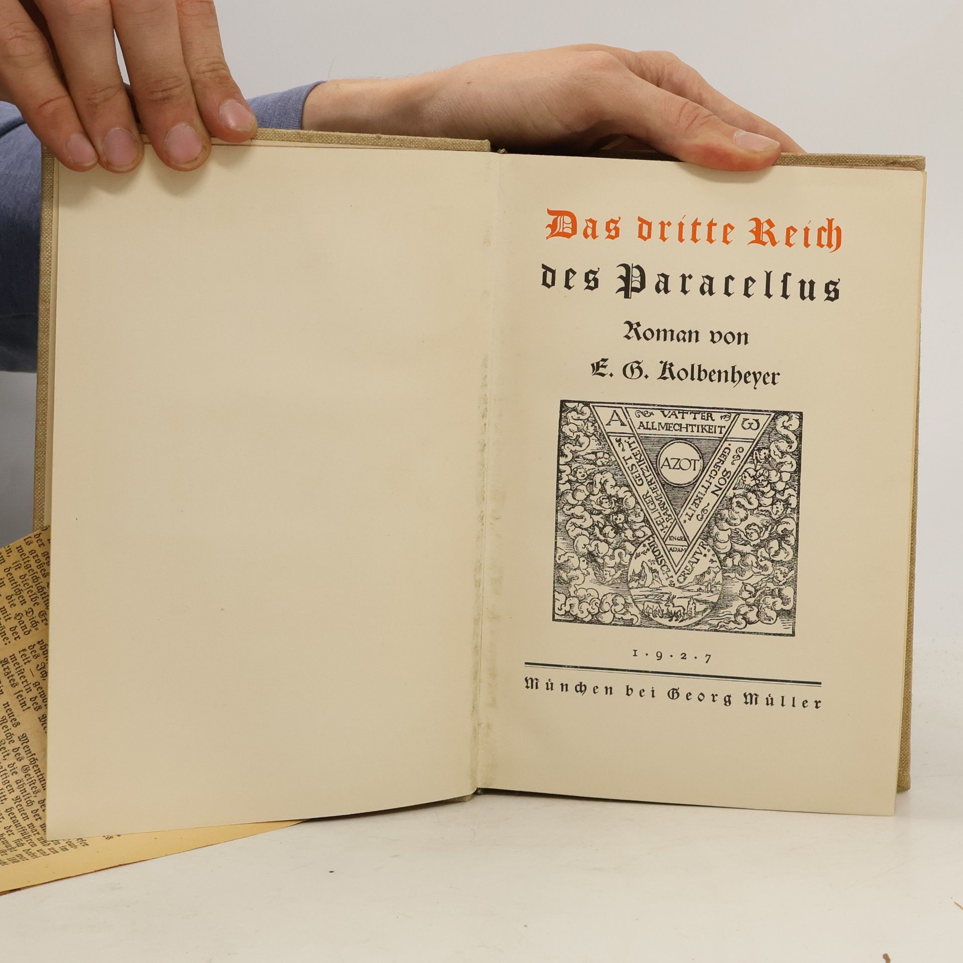 Erwin Guido Kolbenheyer Das dritte Reich des Paracelsus
