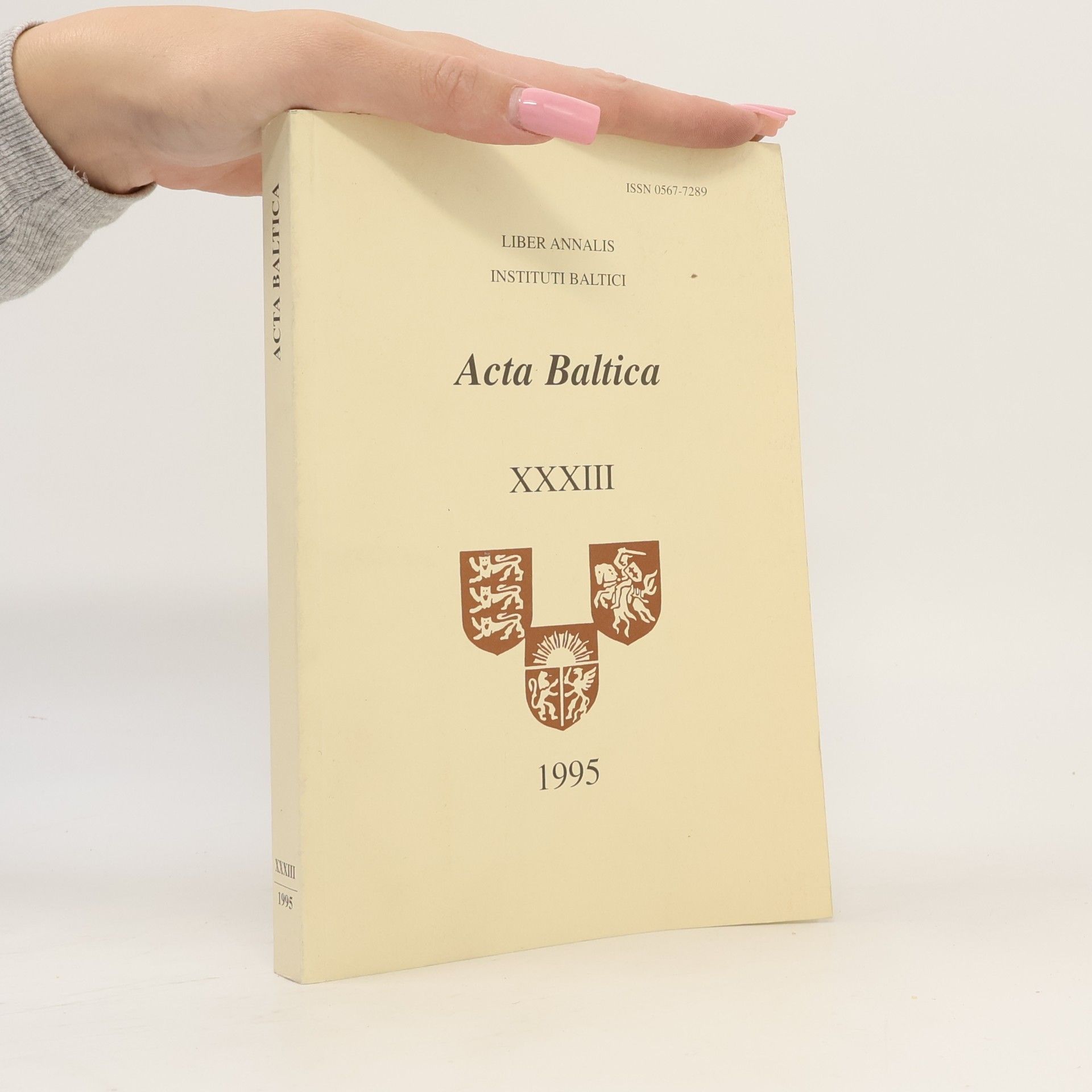 kolektiv Acta Baltica XXXIII: Liber Annalis Instituti Baltici