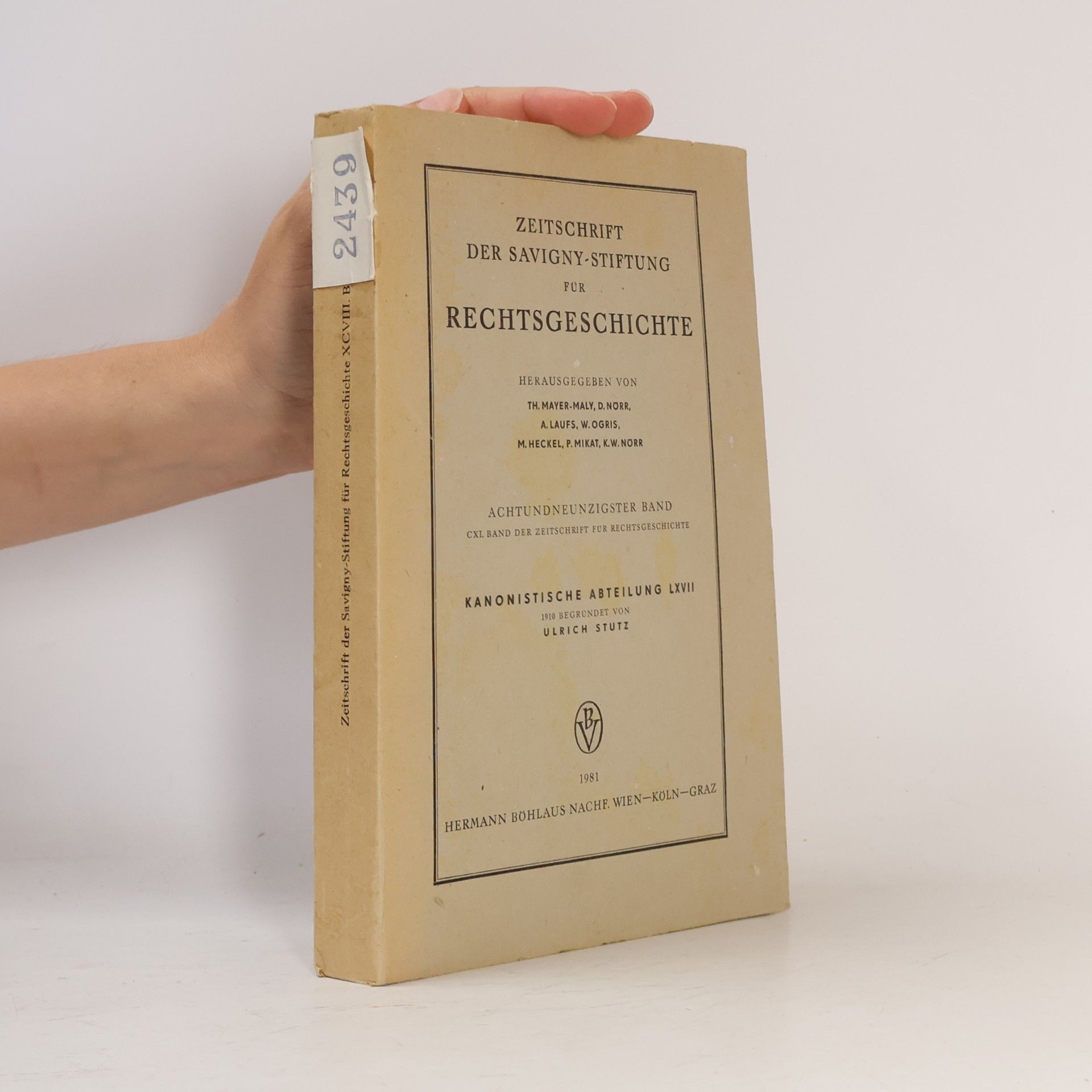 kolektiv Zeitschrift der Savigny-Stiftung für Rechtsgeschichte