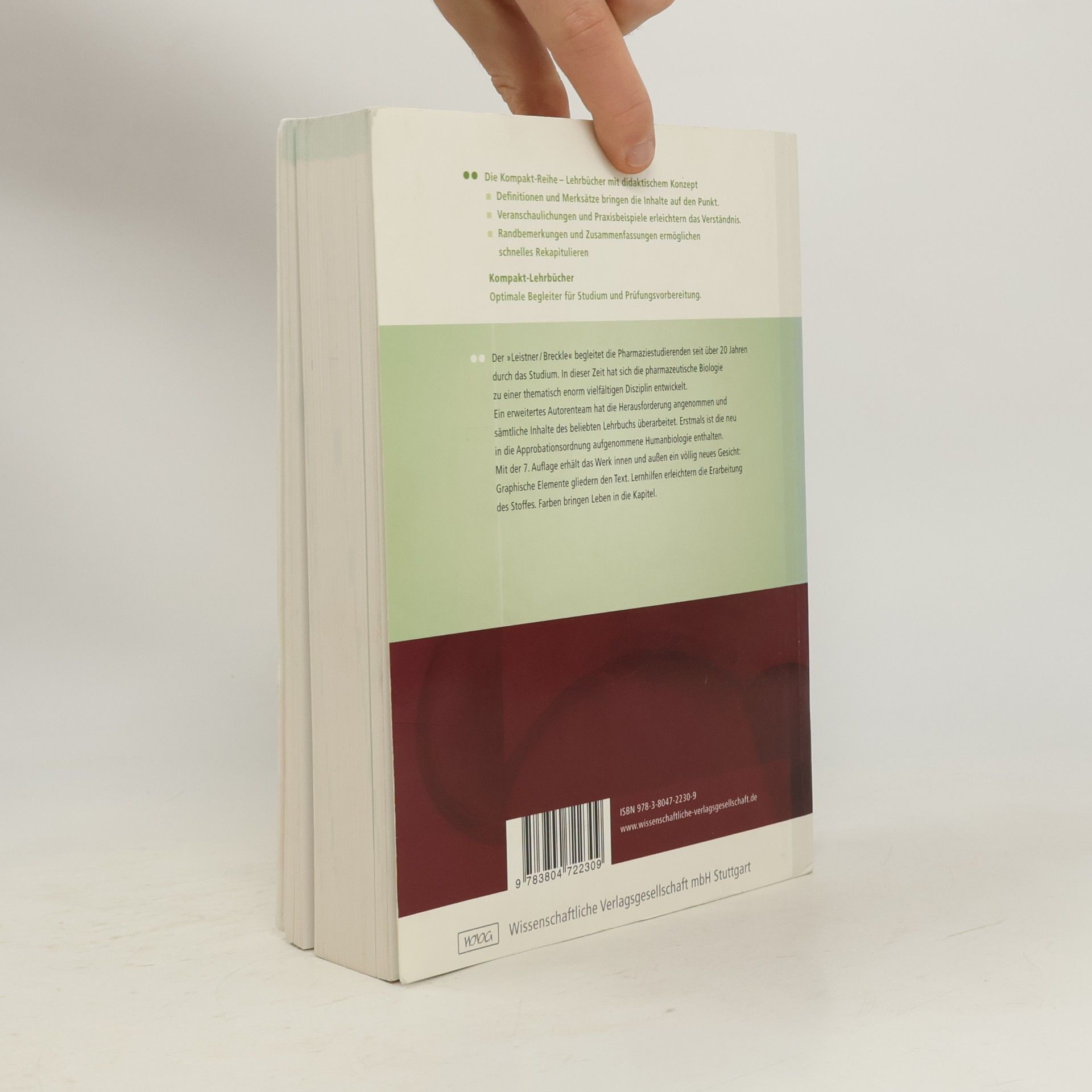 Eckhard Leistner Pharmazeutische Biologie