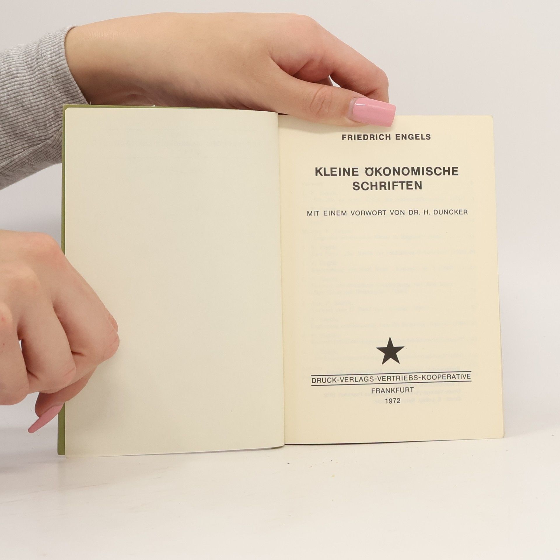 Friedrich Engels Kleine ökonomische Schriften