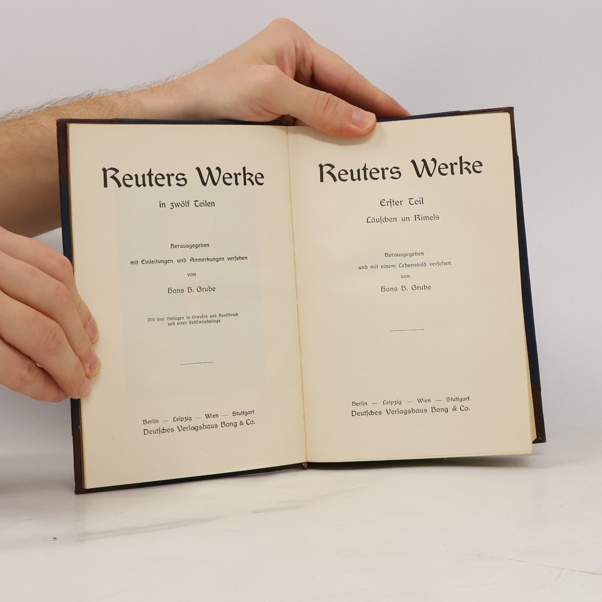 Fritz Reuter Reuters Werke 1-2