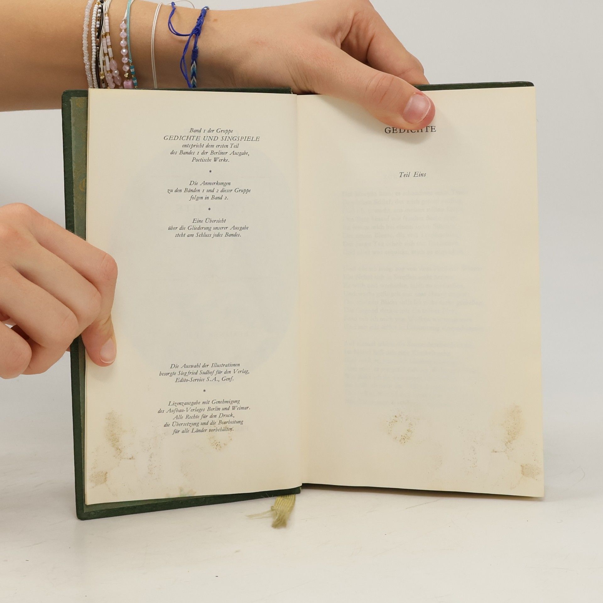 Johann Wolfgang von Goethe Gedichte und Singspiele 1. Gedichte