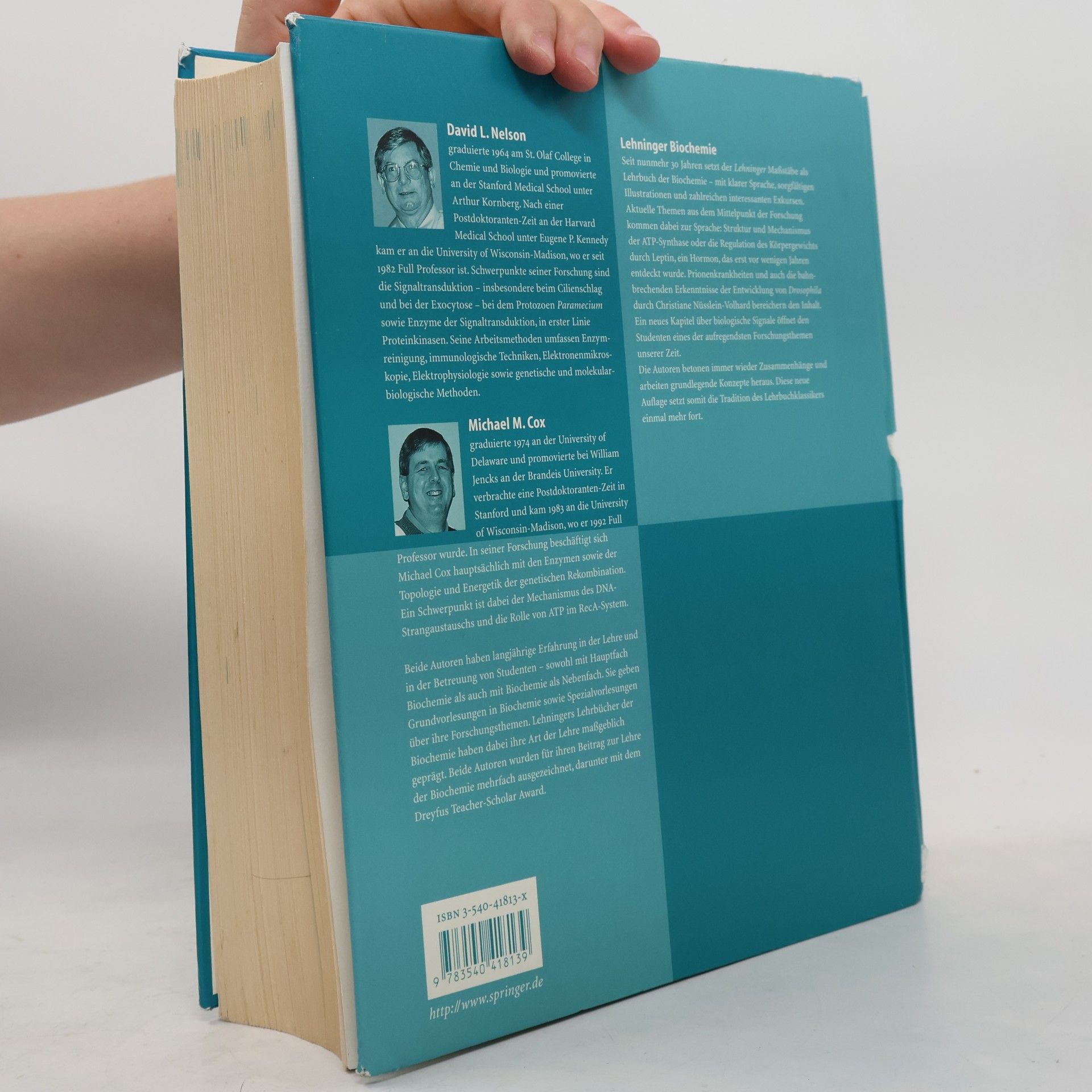 David L. Nelson Lehninger Biochemie