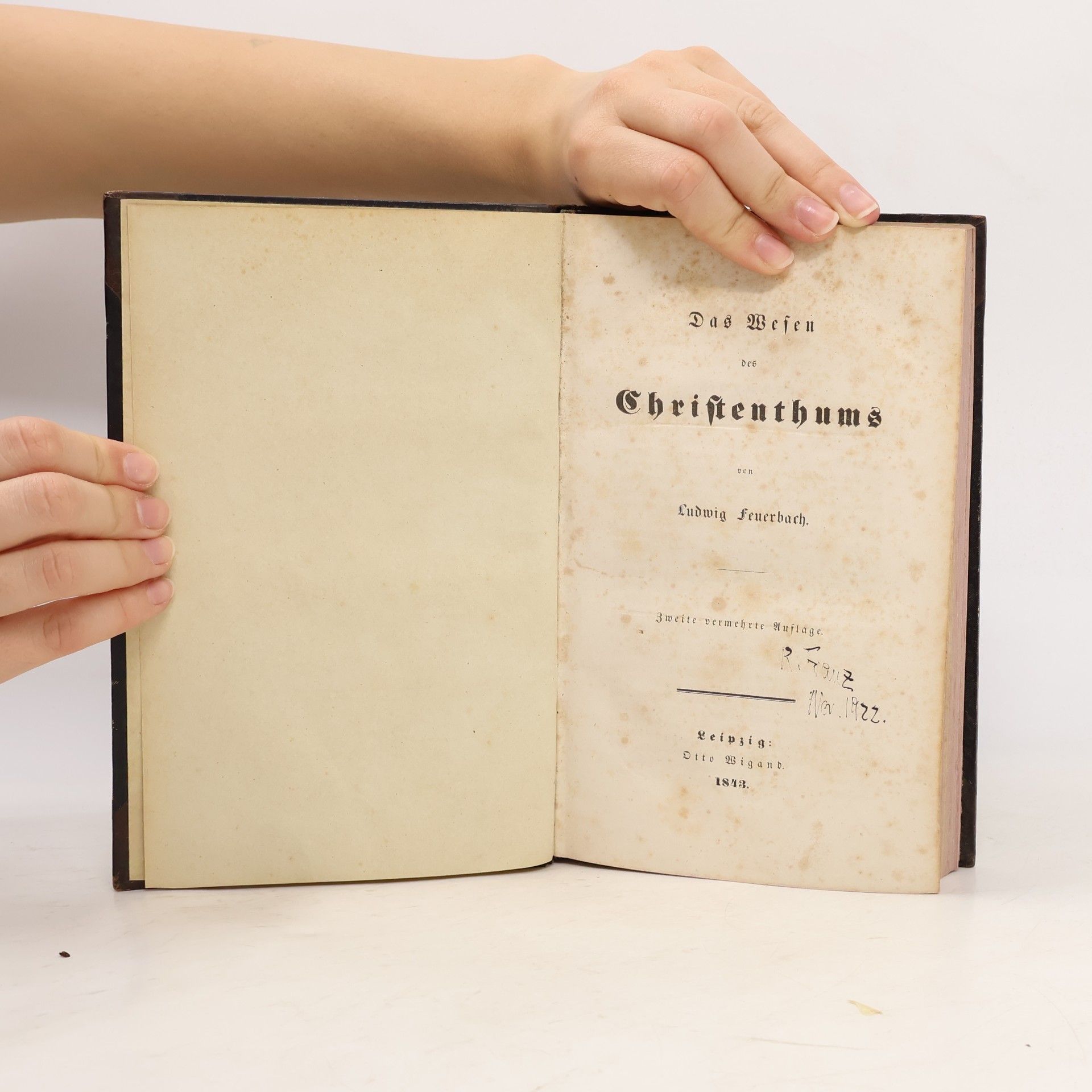 Ludwig Feuerbach Das Wesen des Christenthums