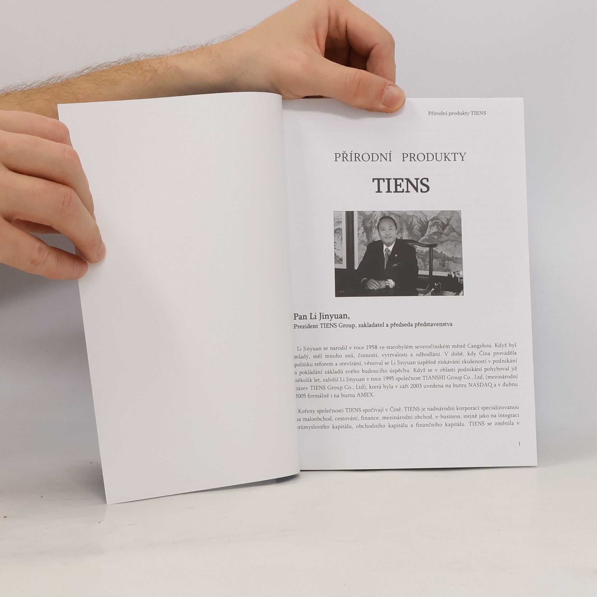 Various authors Přírodní produkty Tiens