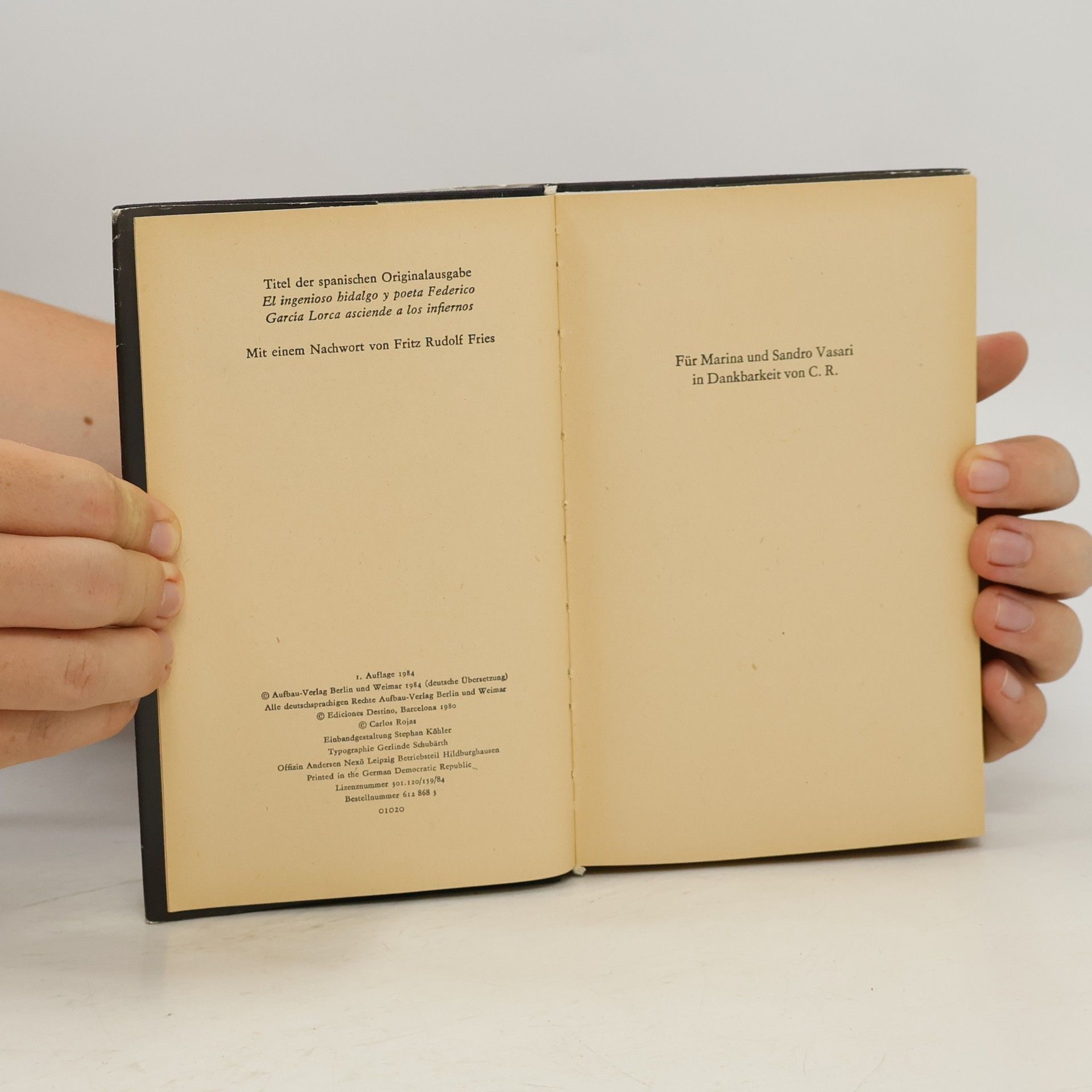 Carlos Rojas Der scharfsinnige Edle und Poet Federico García Lorca steigt zur Hölle auf
