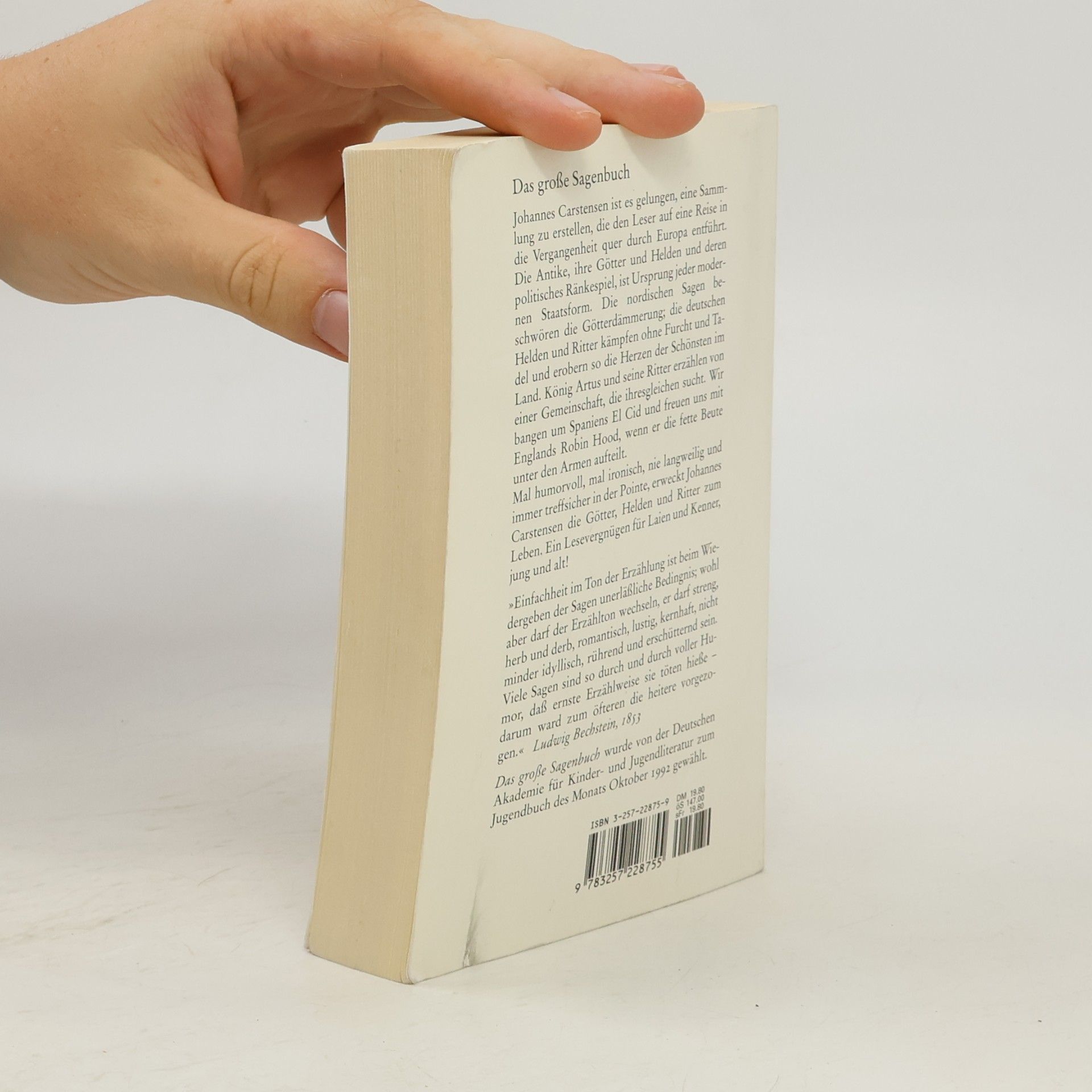 Johannes Carstensen Das grosse Sagenbuch