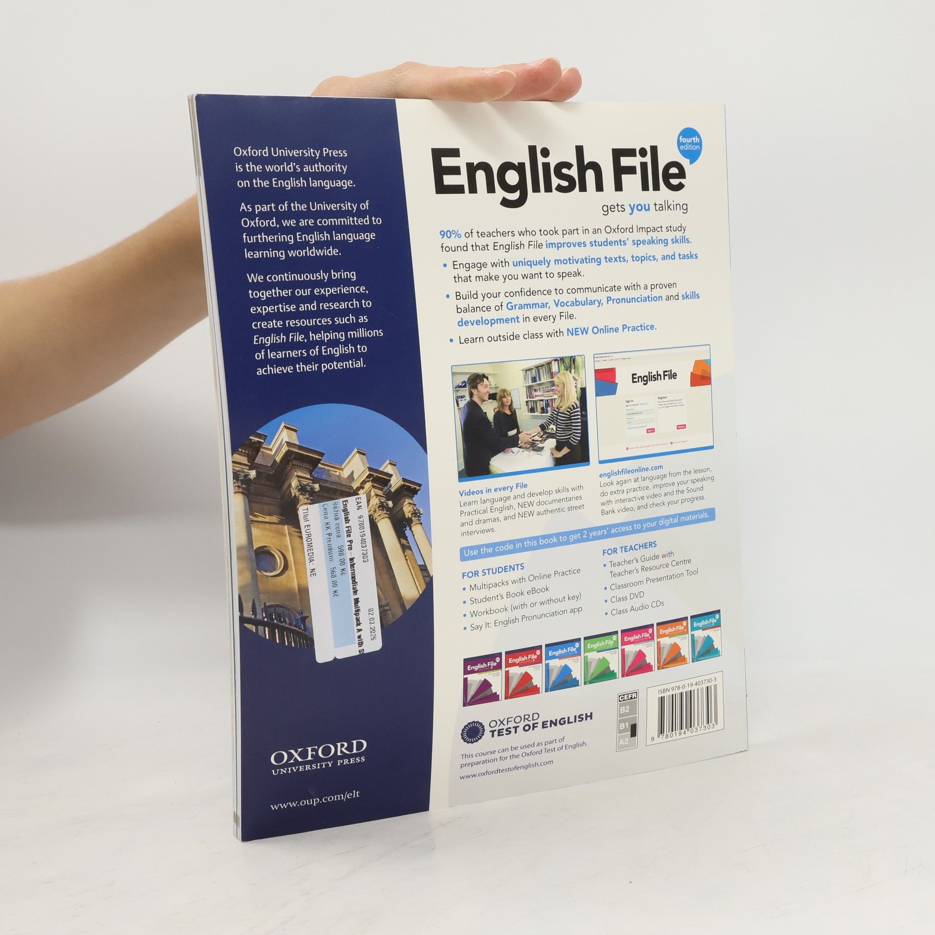 Clive Oxeden English File. Pre-intermediate Multipack A: Student's Book A, Workbook A