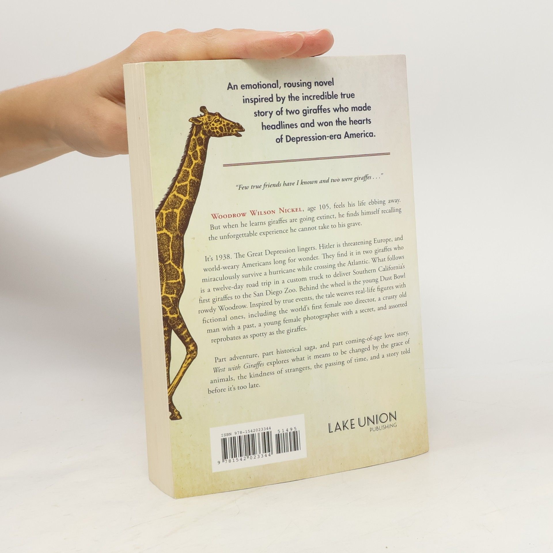 Linda Reutledge West with Giraffes