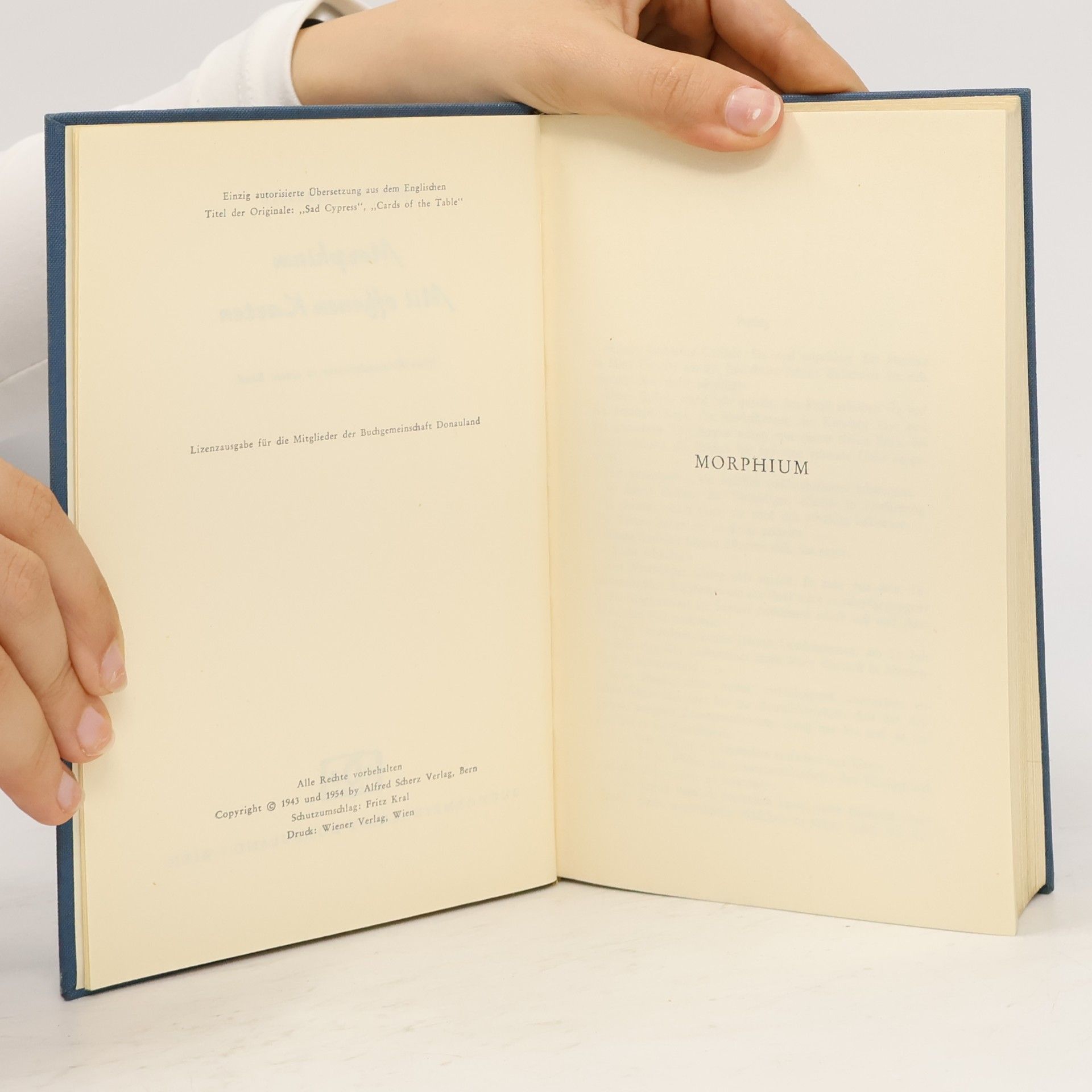 Agatha Christie Morphium. Mit offenen Karten