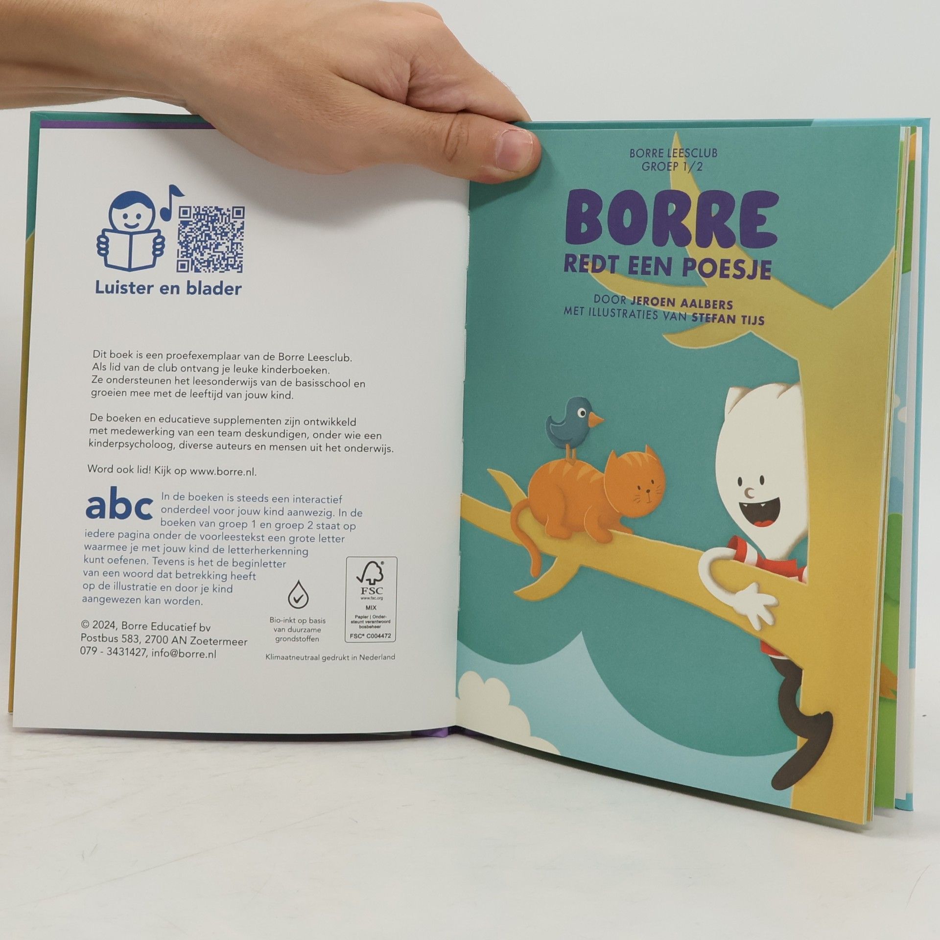 Jeroen Aalbers Borre redt een poesje