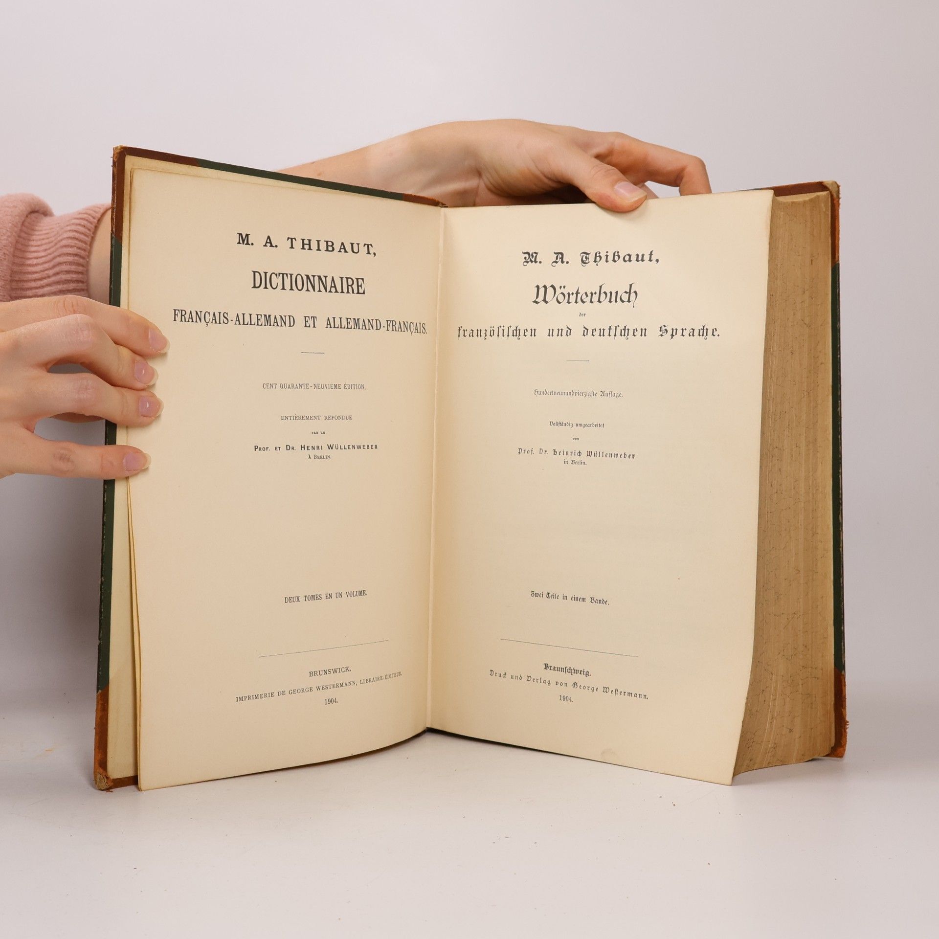 M. A. Thibaut Dictionnaire. Wörterbuch