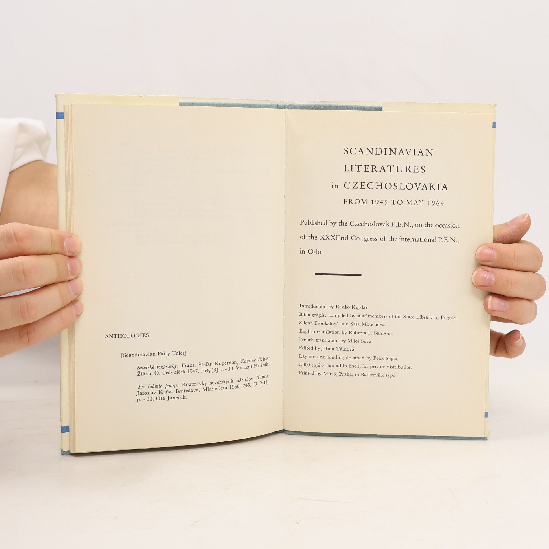 Roberta F. Samsour Scandinavian literatures in Czechoslovakia from 1945 to May 1964