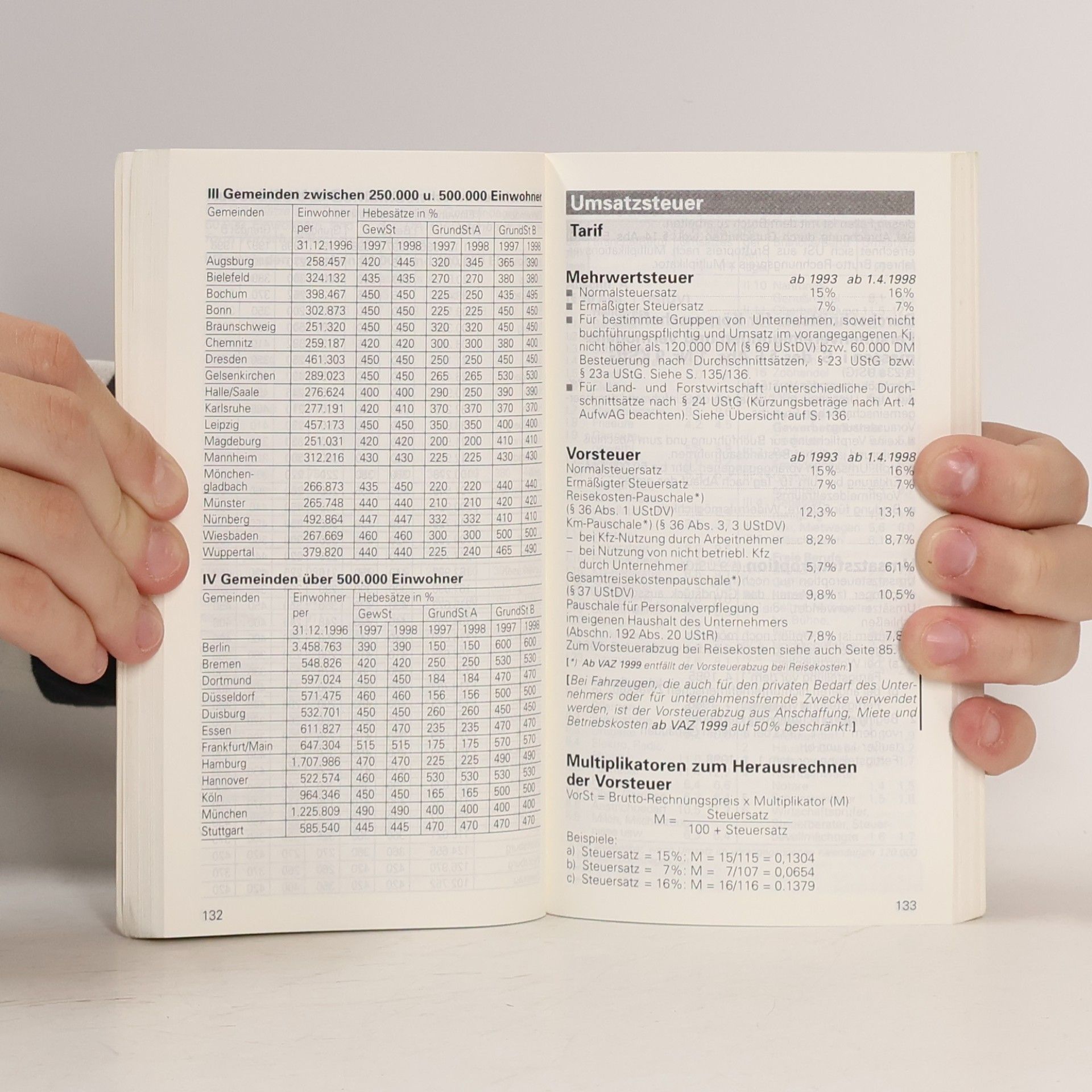 Josef Dechant Tabellen und Informationen für den steuerlichen Berater 99