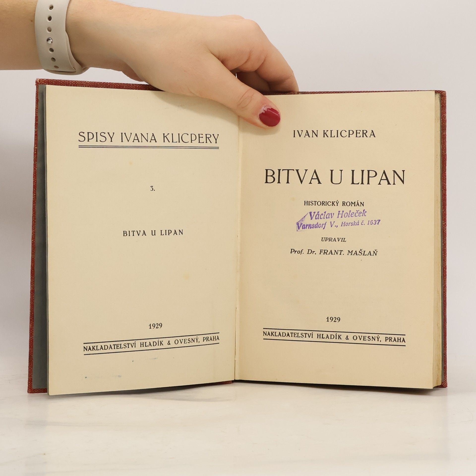 Ivan Klicpera Bitva u Lipan