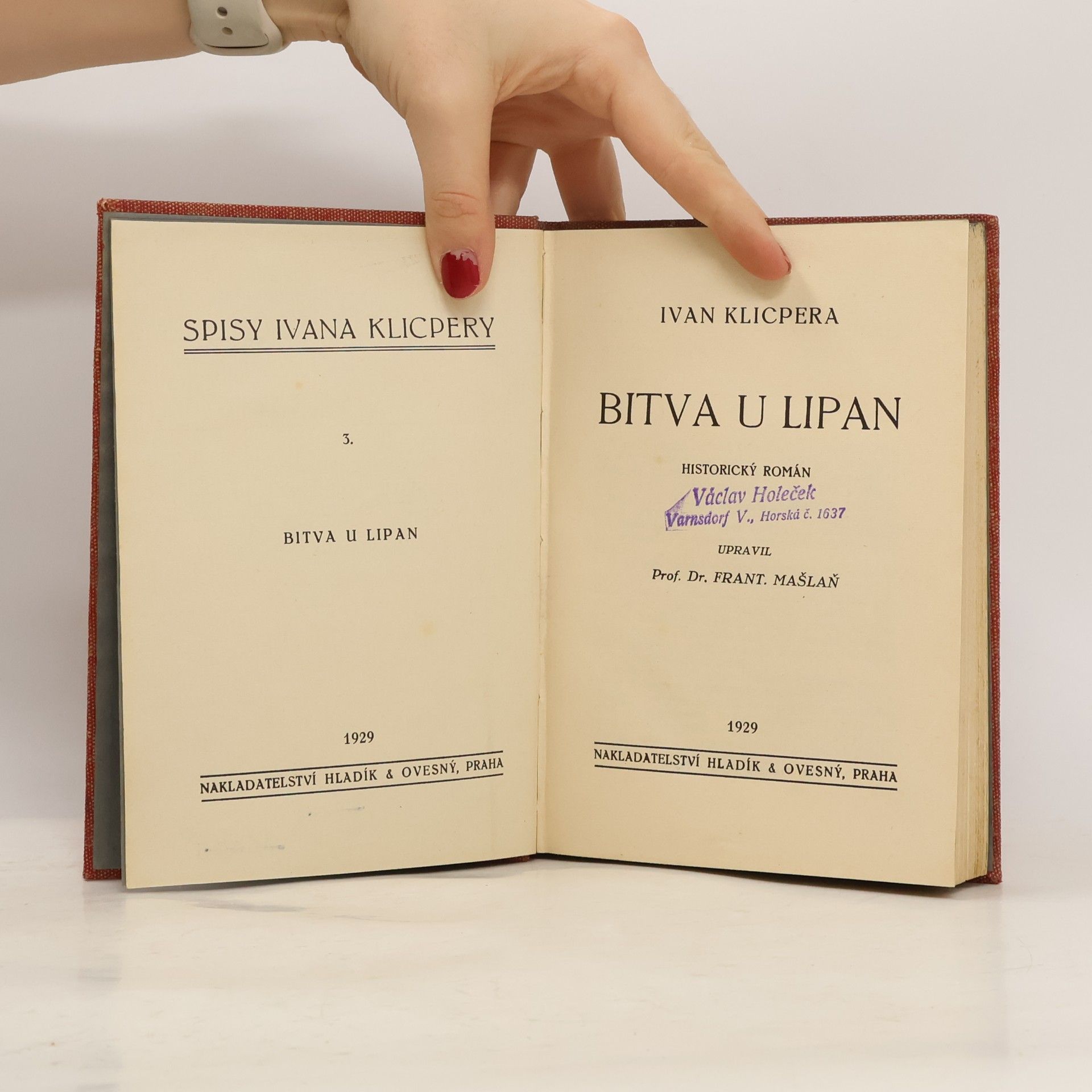 Ivan Klicpera Bitva u Lipan