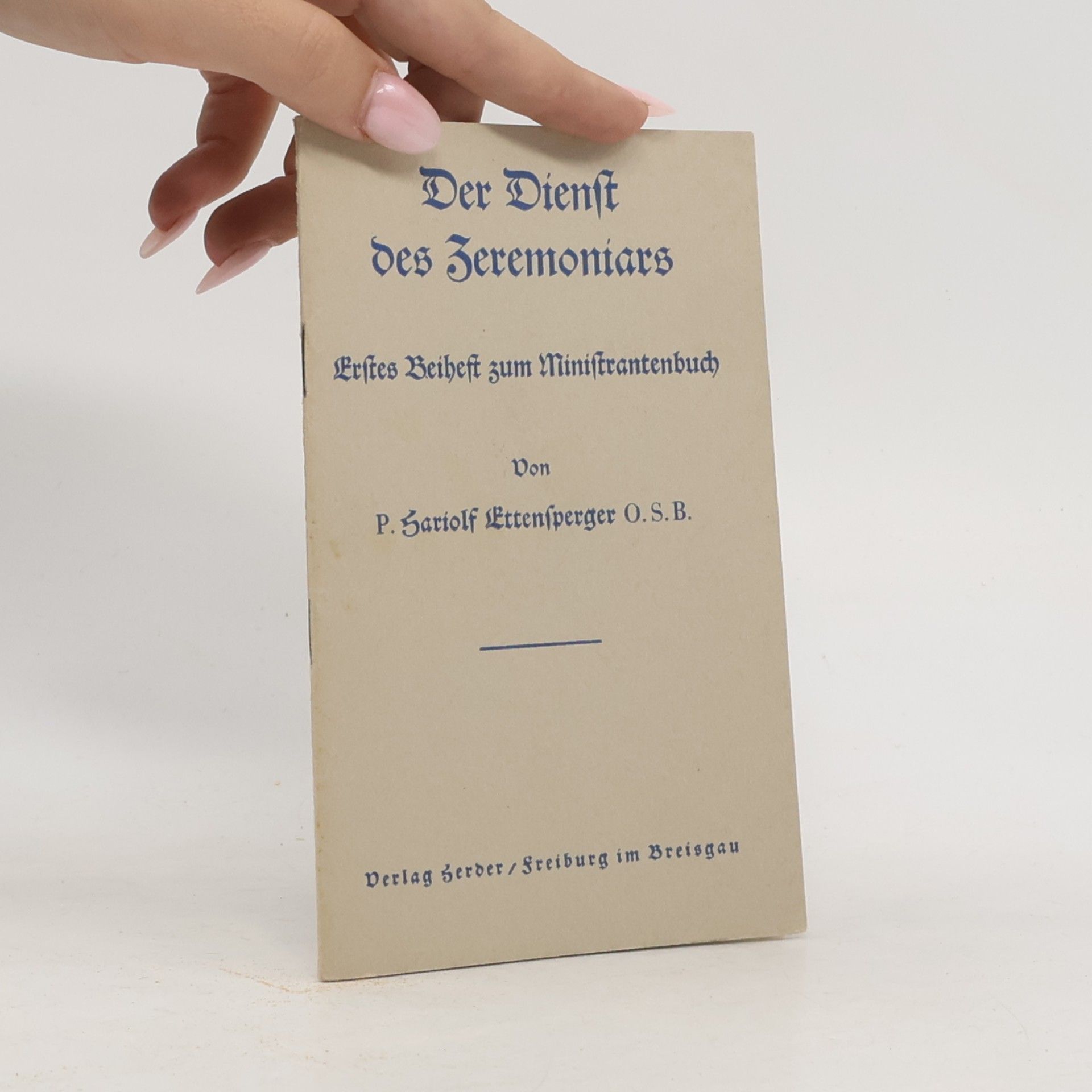 Der Dienst des Zeremoniars