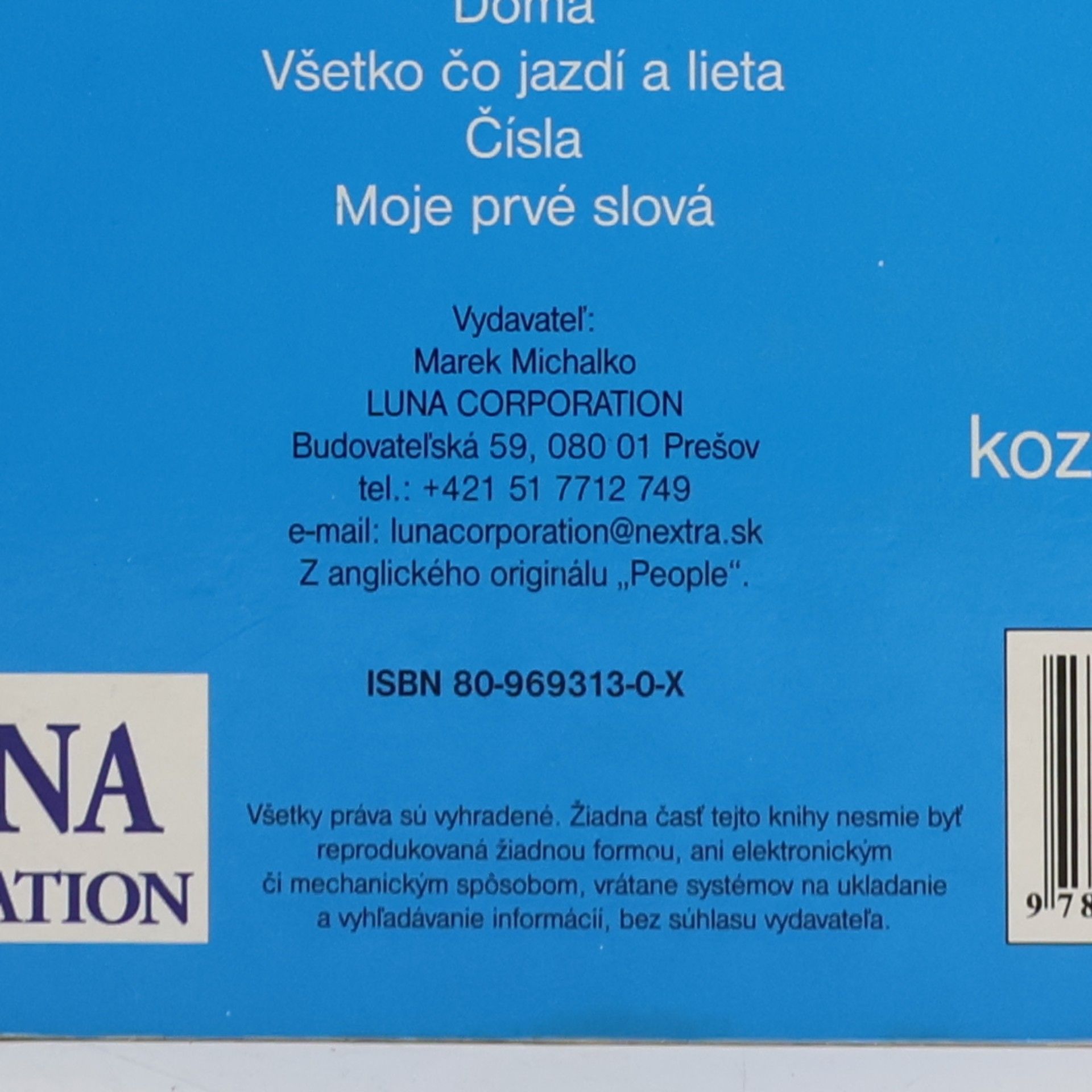 Marek Michalko Moja prvá knižka. Čím budem?