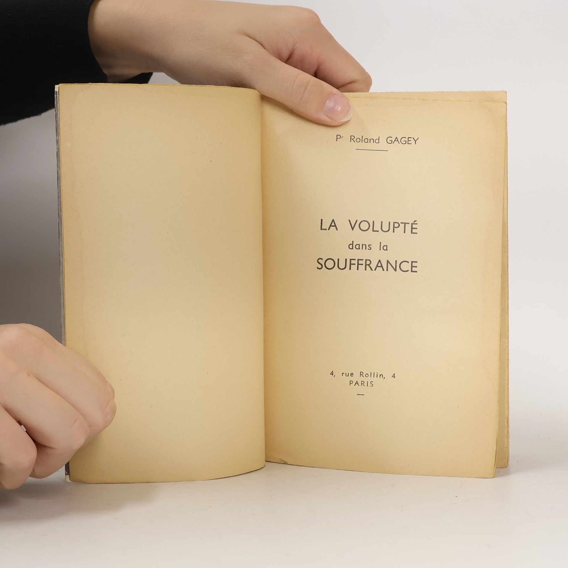 Roland Pr. Gagey La Volupté