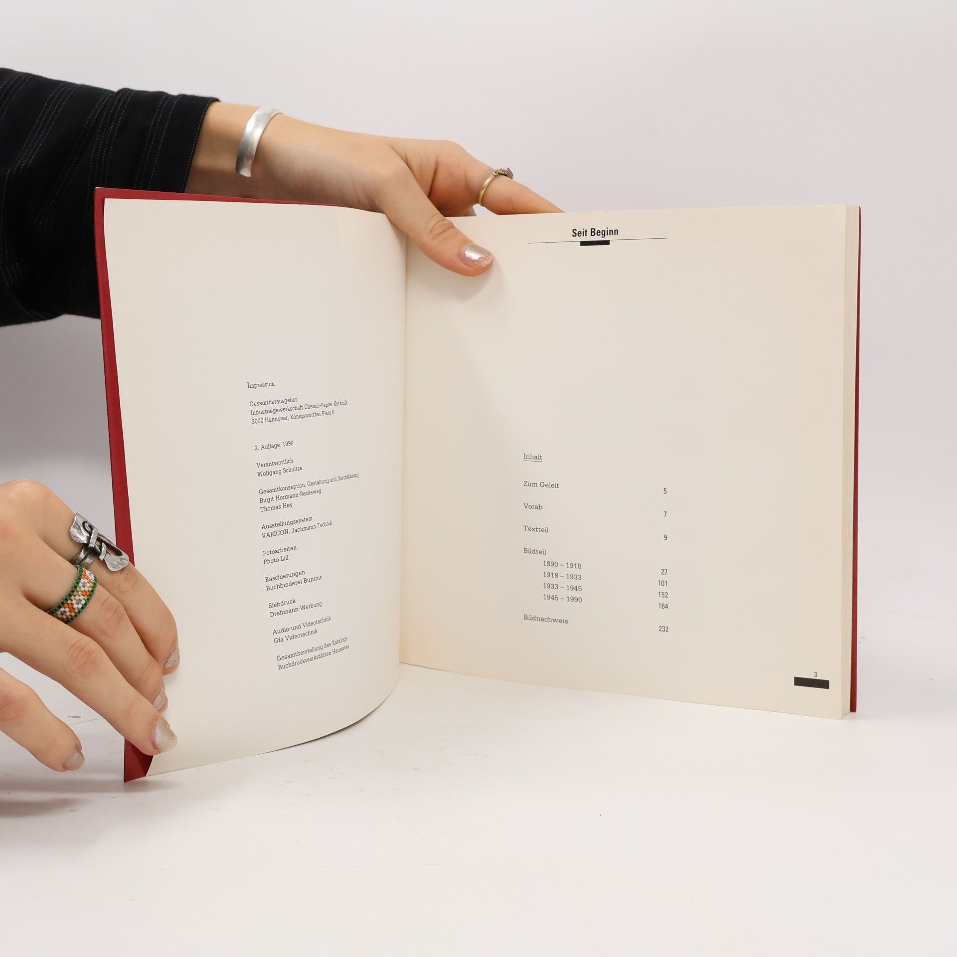 Photo Lill Seit Beginn 1890-1990. 100 Jahre Industriegewerkschaft Chemie-Papier-Keramik