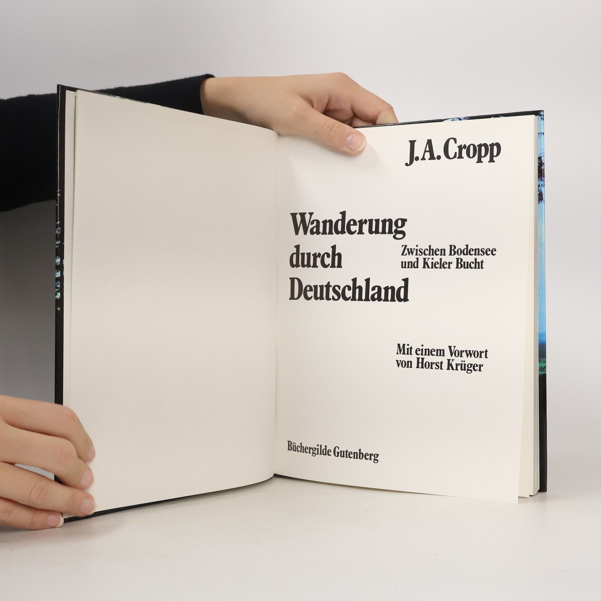 J. A. Cropp Wanderung durch Deutschland