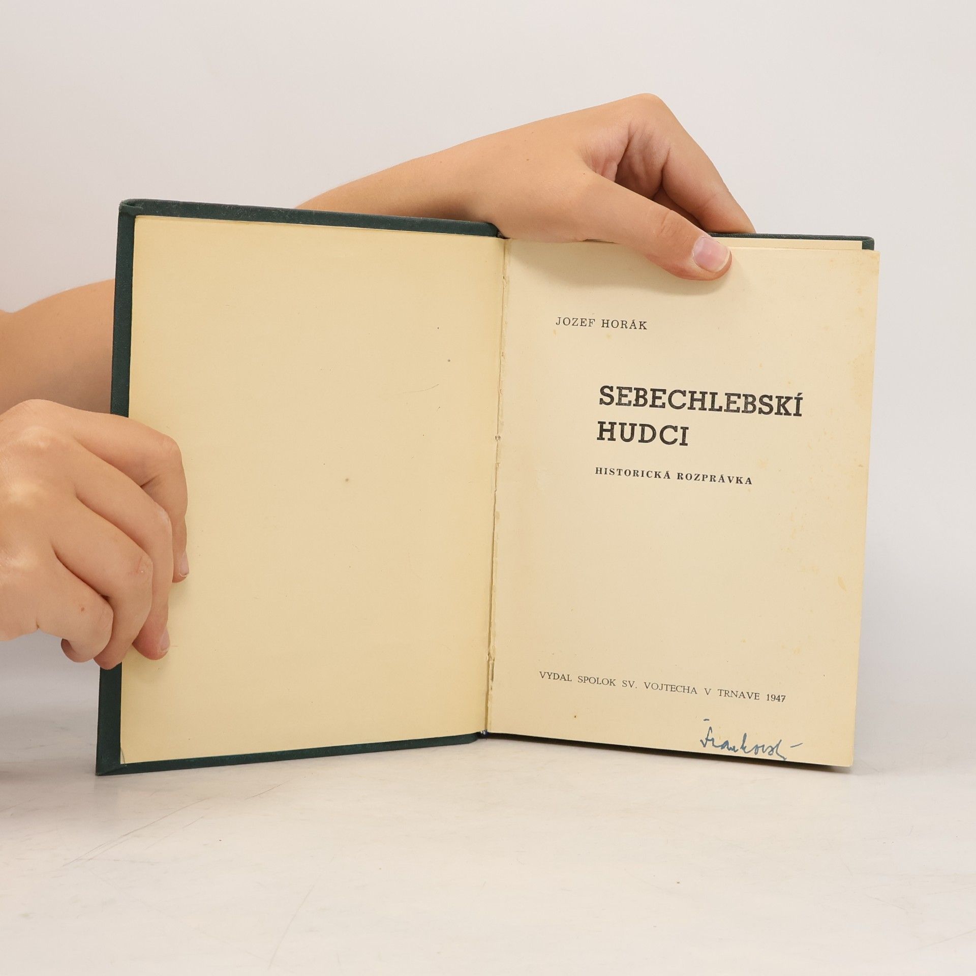 Jozef Horák Sebechlebskí hudci. Historická rozprávka