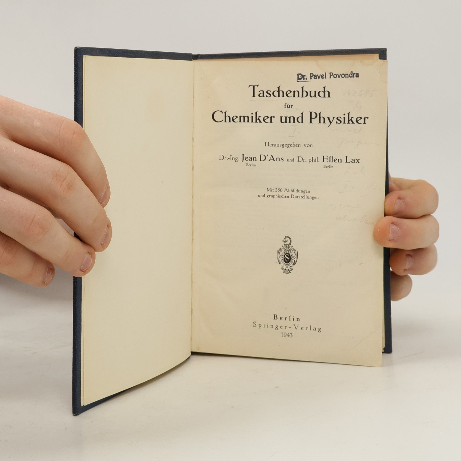 Jean D. Ans Taschenbuch für Chemiker und Physiker