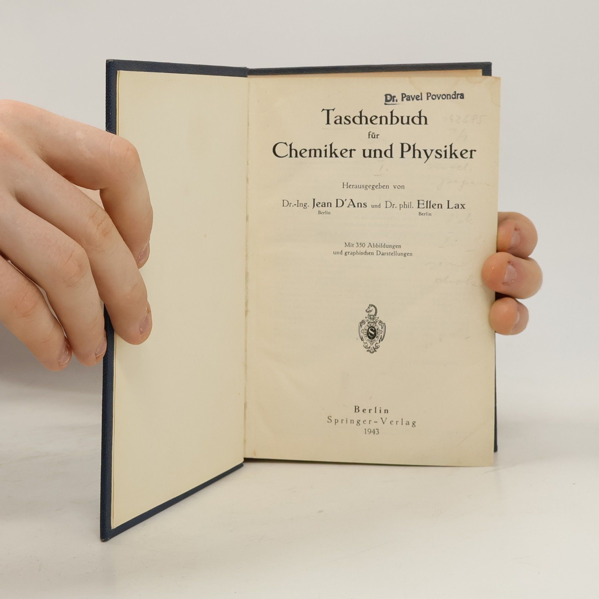 Jean D. Ans Taschenbuch für Chemiker und Physiker