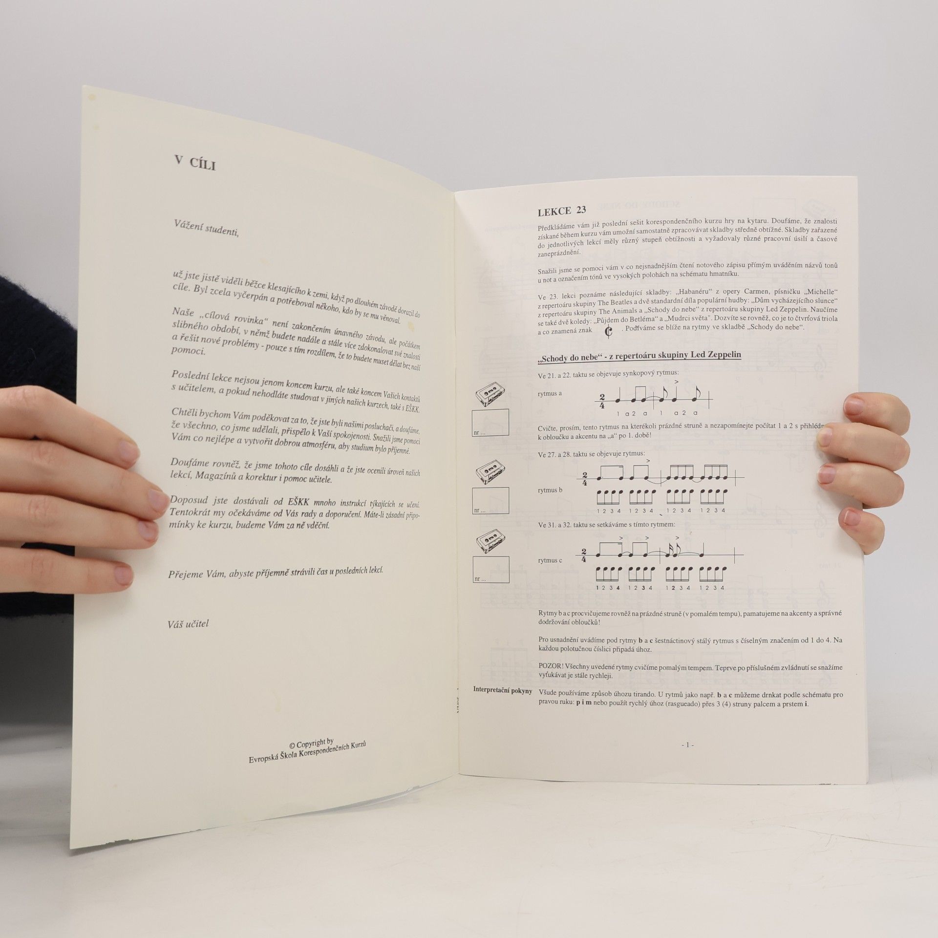Various authors Kurz hry na kytaru. Lekce 23 a 24