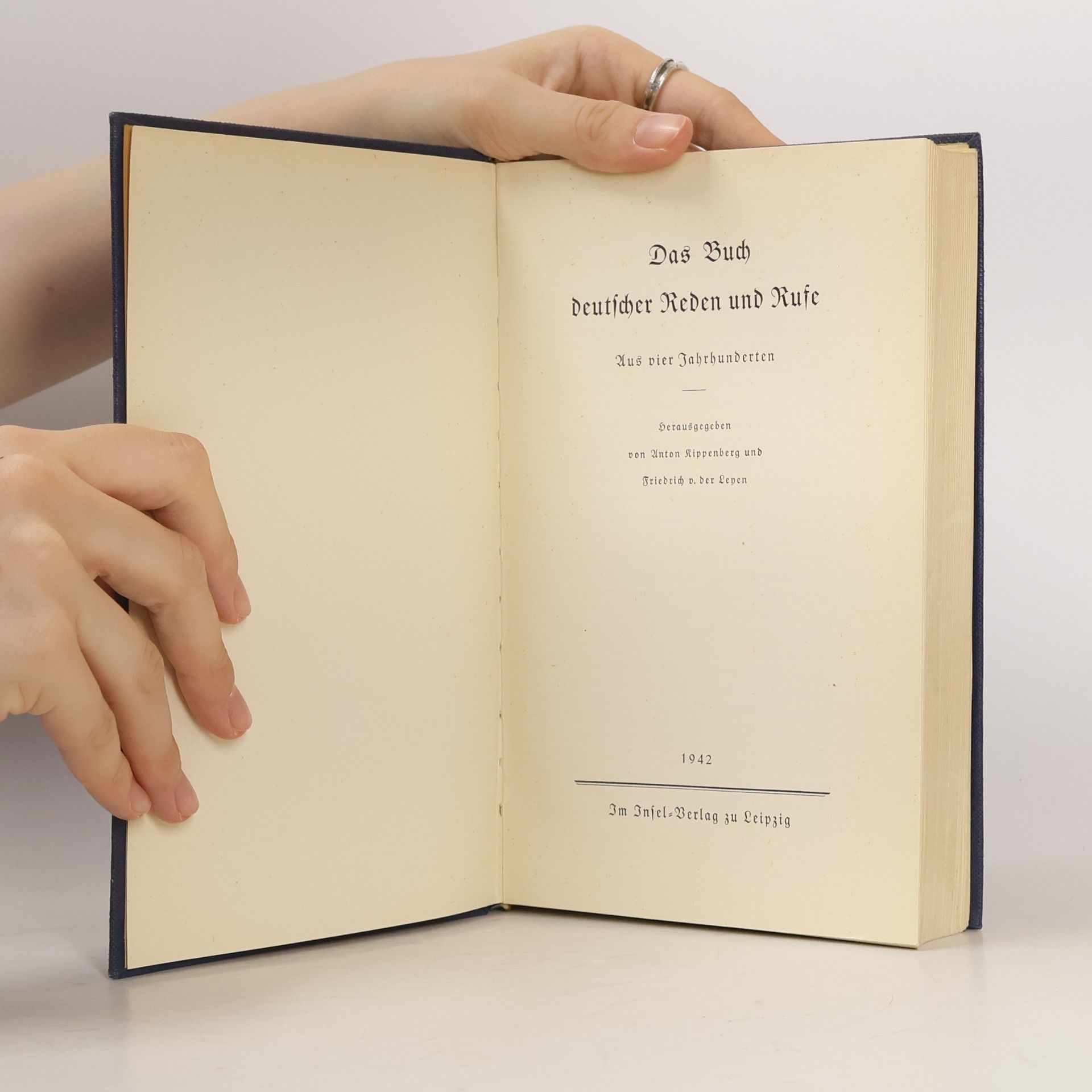 Friedrich von der Lepen Das Buch deutscher Reden und Rufe