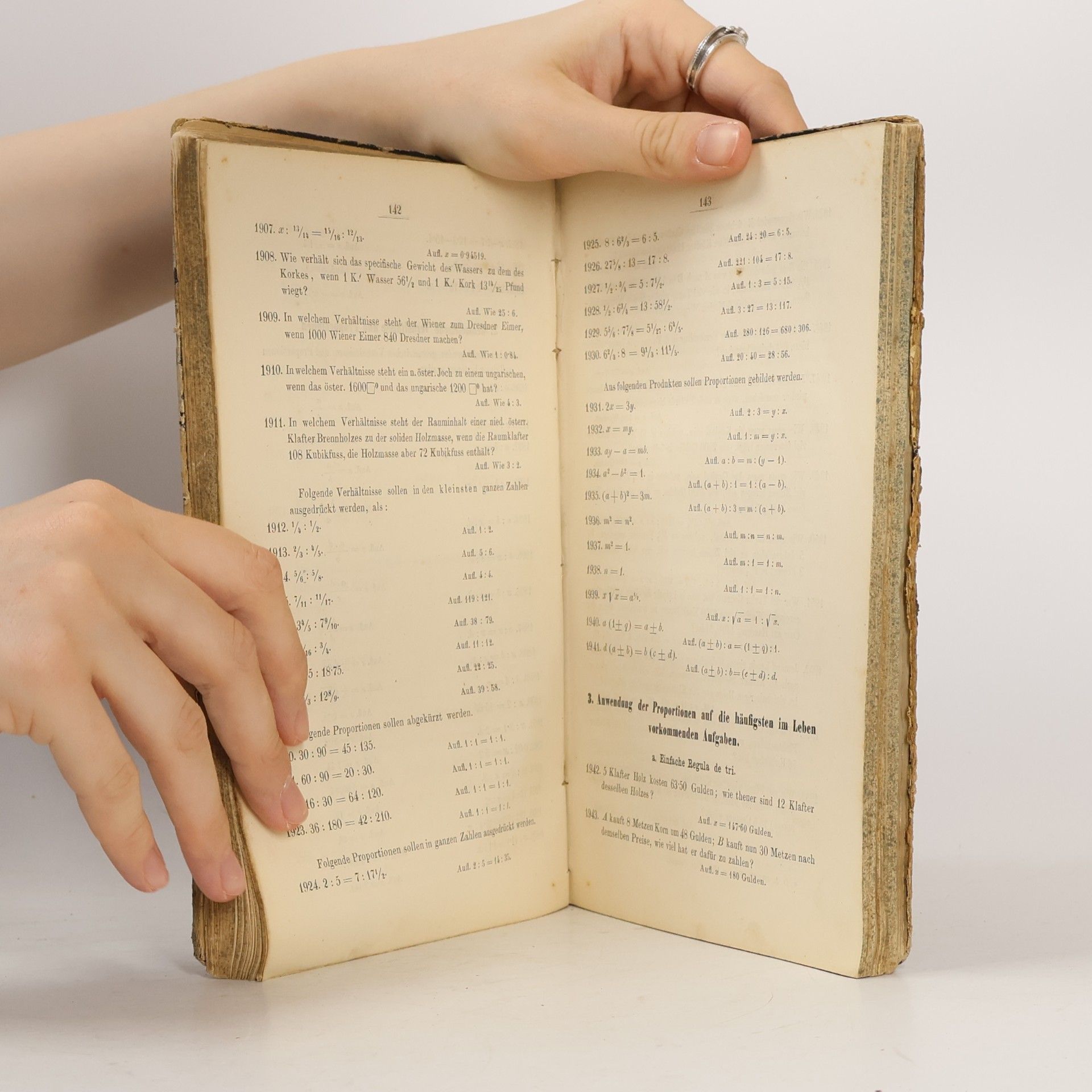 Carl Schindler Mathematische Aufgaben nebst ihren Lösungen