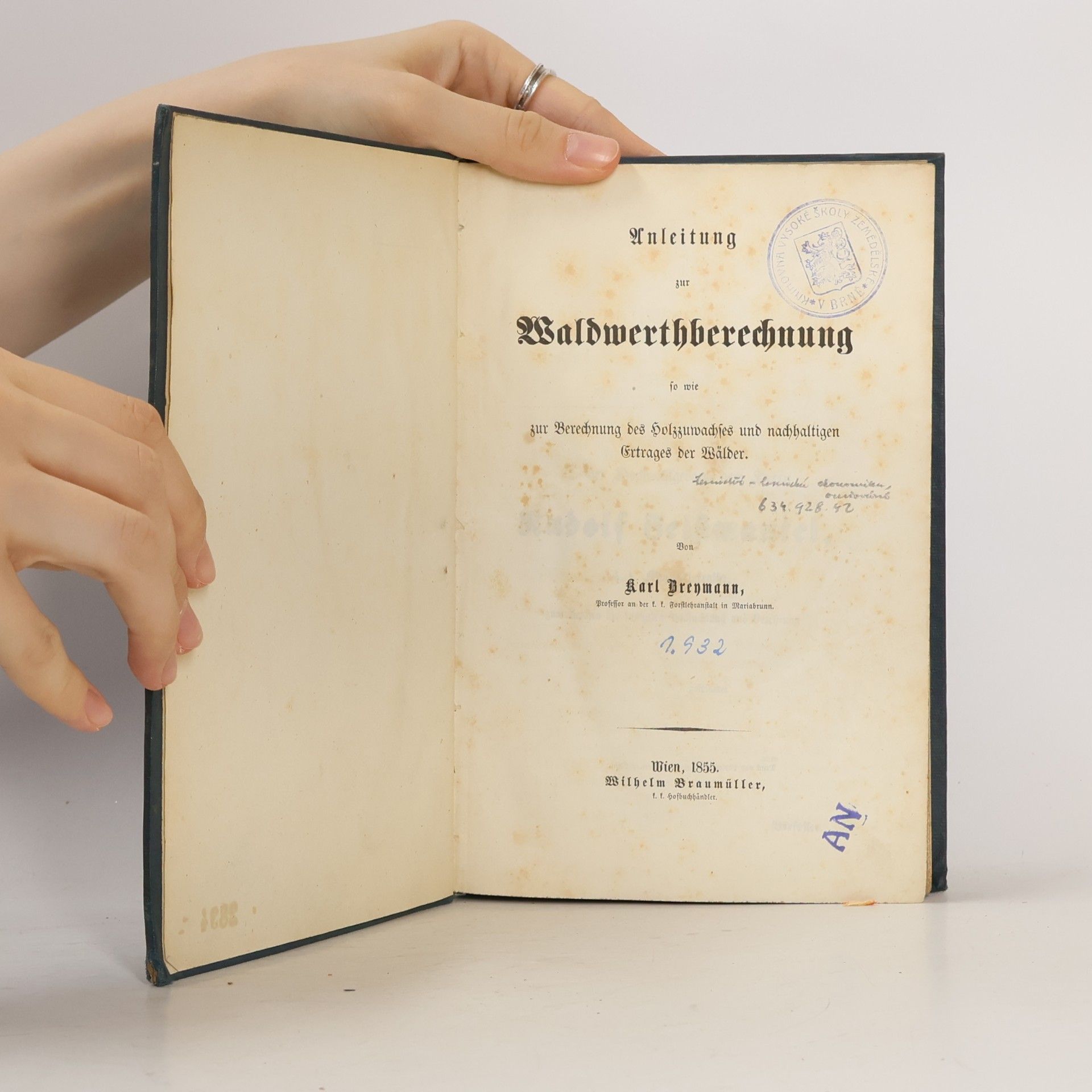 Karl Breymann Waldwerthrechnung