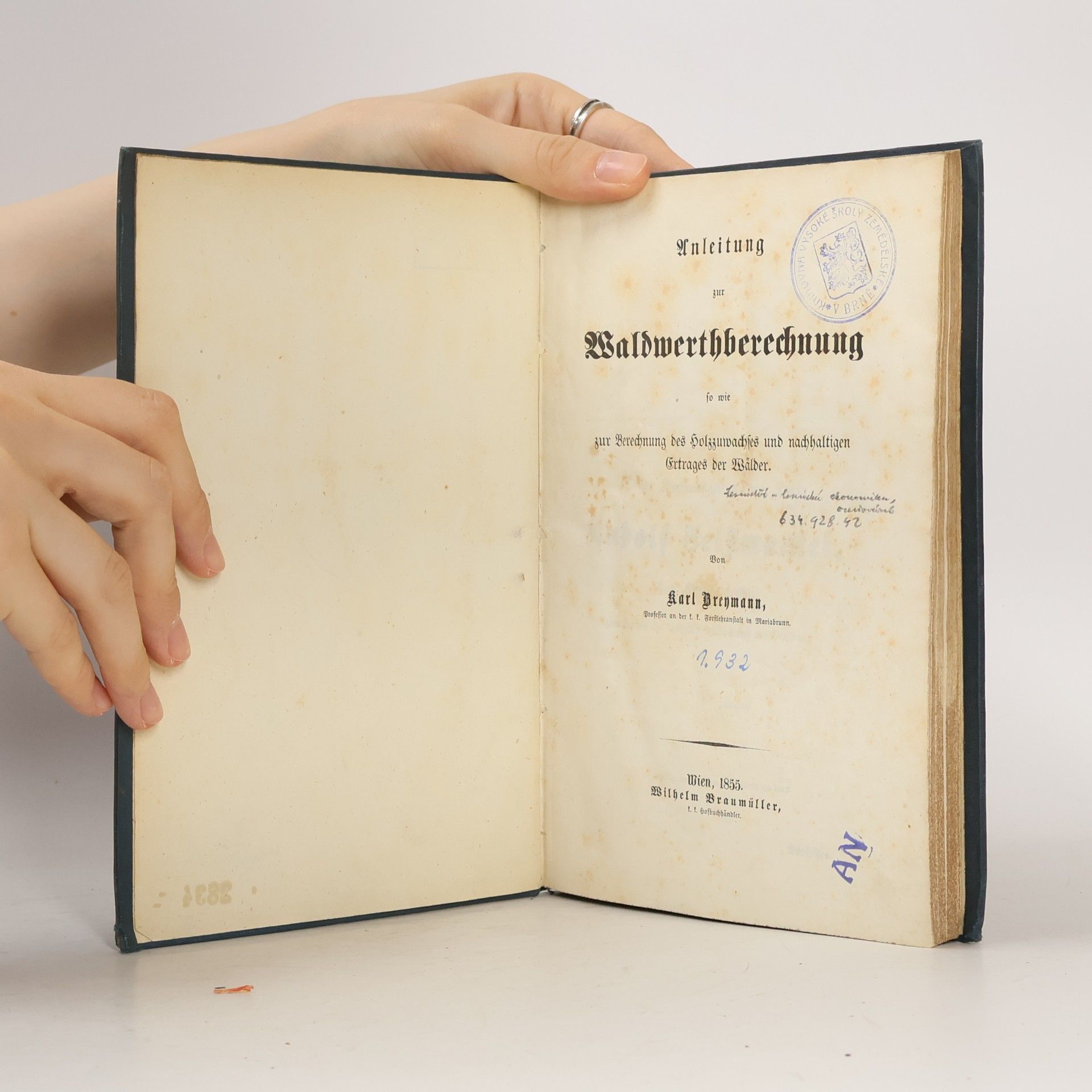 Karl Breymann Waldwerthrechnung