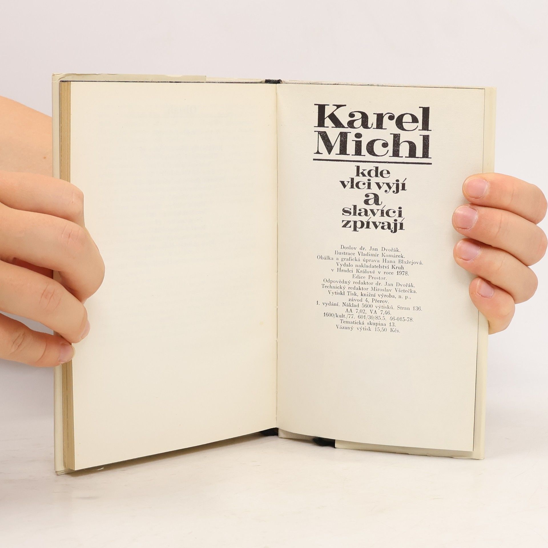 Karel Michl Kde vlci vyjí a slavíci zpívají