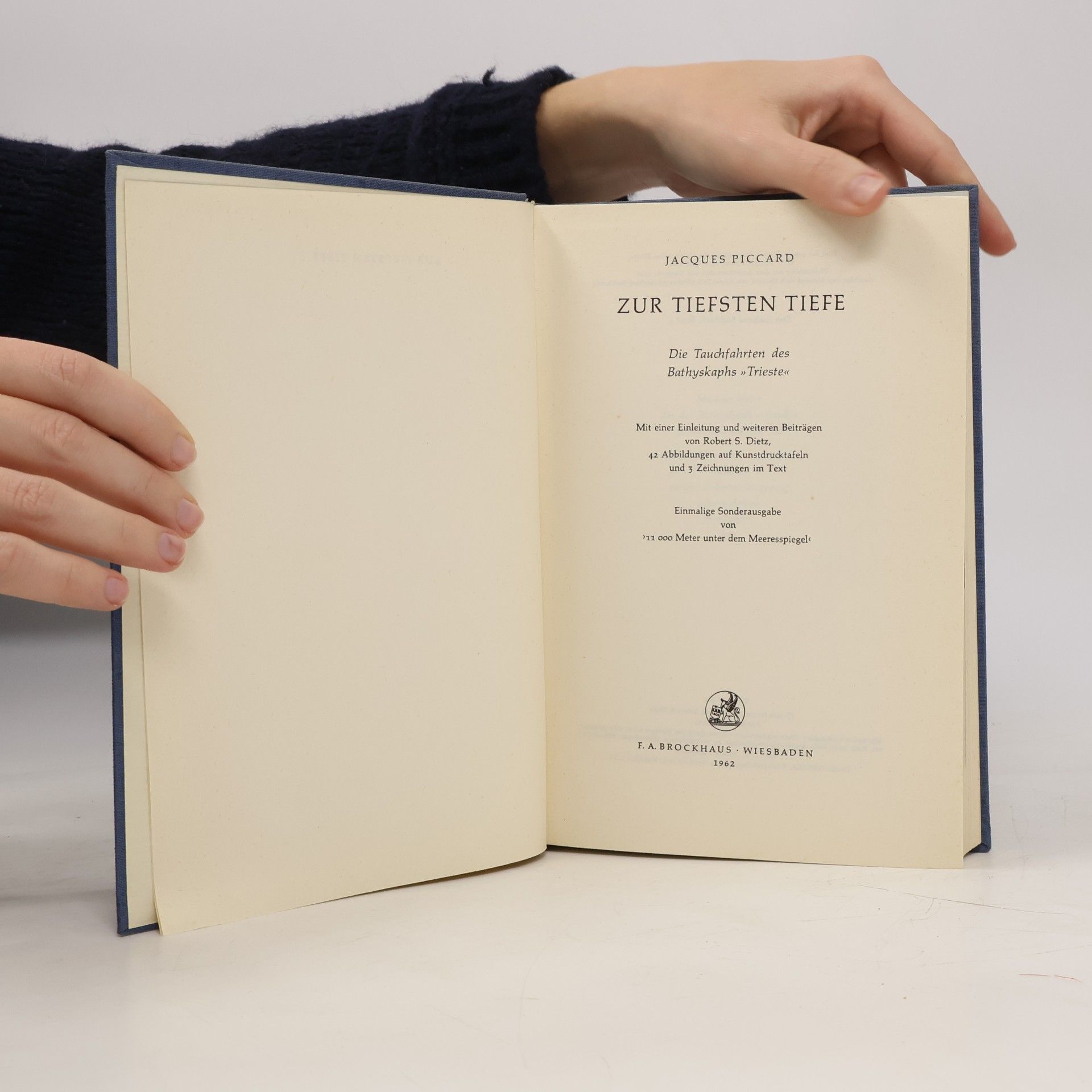 Jacques Piccard Zur tiefsten Tiefe