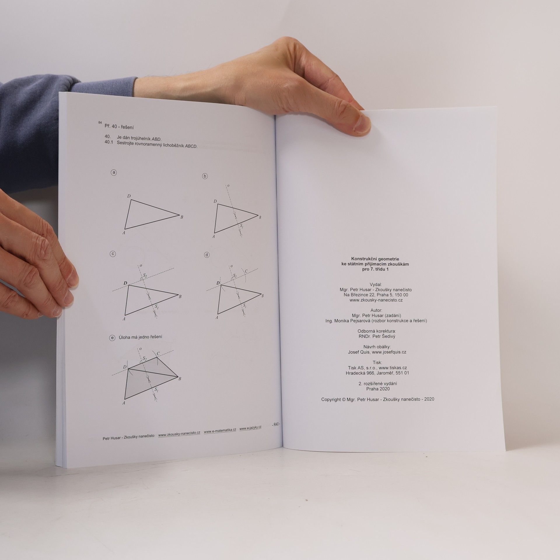 Petr Husar Konstrukční geometrie ke státním přijímacím zkouškám pro 7. třídu 1