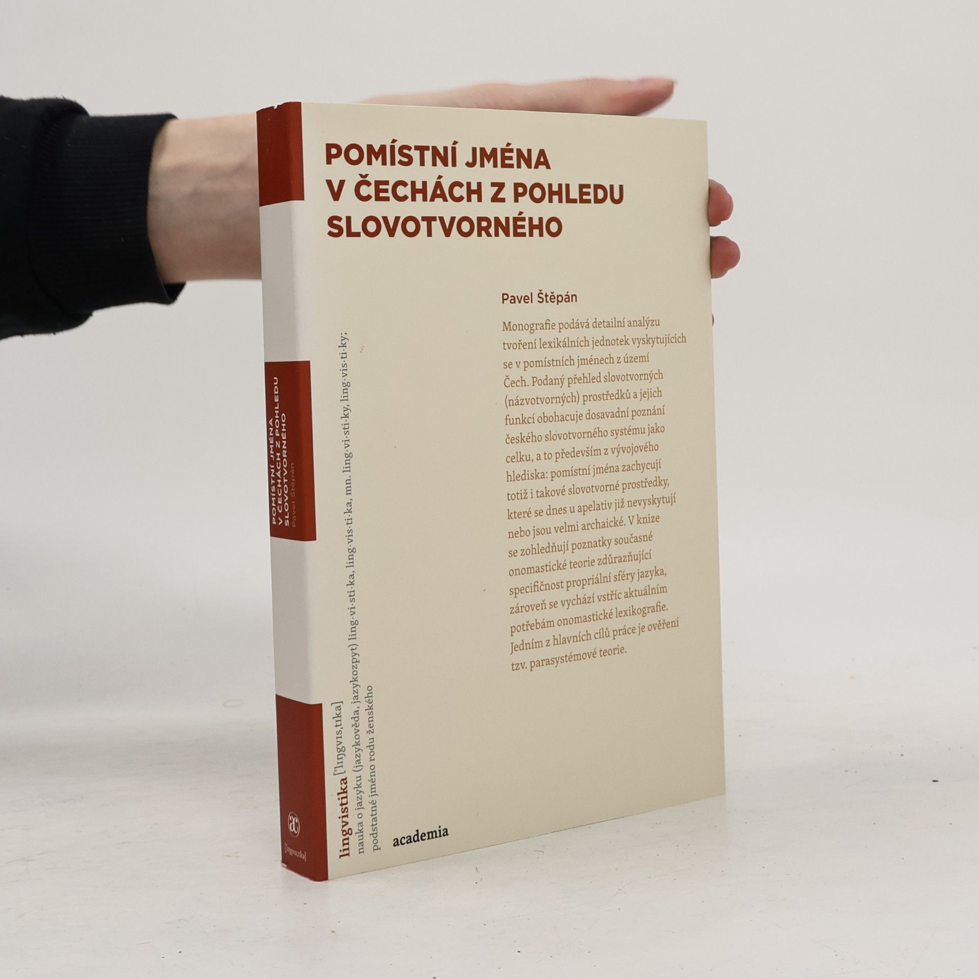 Pavel Štěpán Pomístní jména v Čechách z pohledu slovotvorného
