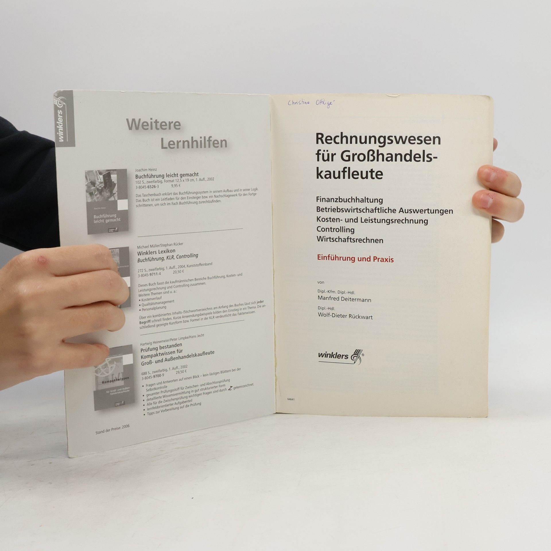 Manfred Deitermann Rechnungswesen für Großhandelskaufleute, Lehrbuch
