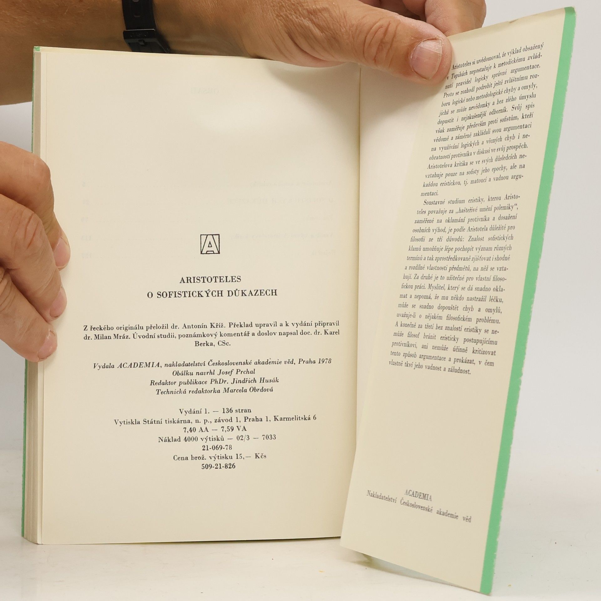 Aristoteles Aristoteles o sofistických důkazech